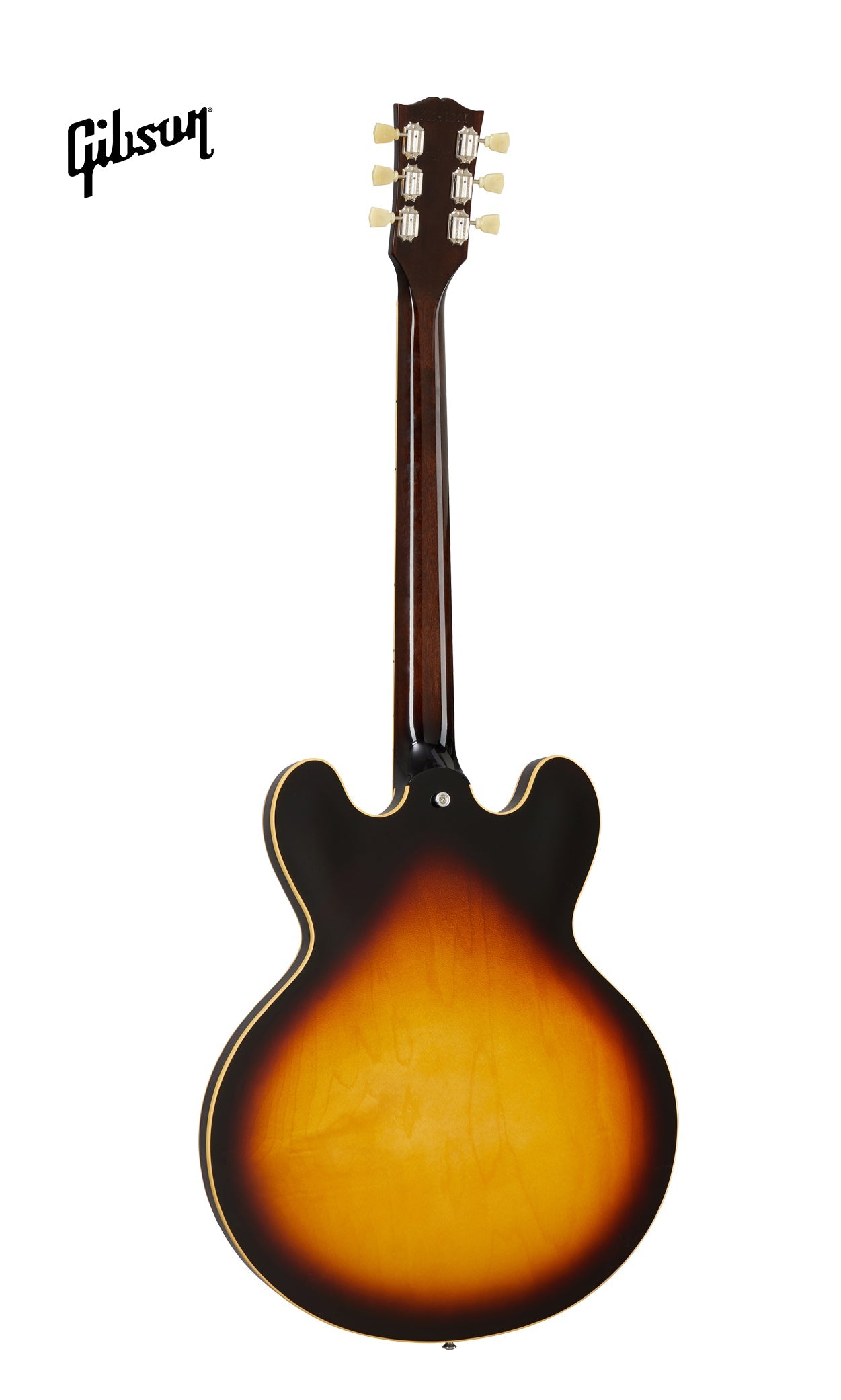 GIBSON ES-345 LEFT-HANDED SEMI-HOLLOWBODY ELECTRIC GUITAR - VINTAGE BURST - Music Bliss Malaysia