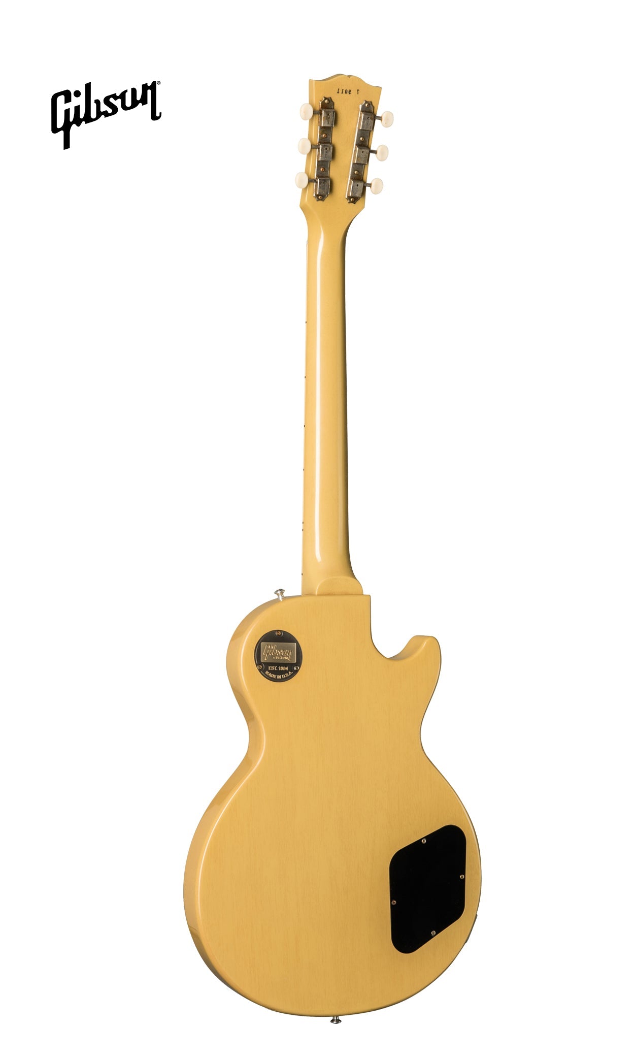 GIBSON 1957 LES PAUL SPECIAL SINGLE CUT REISSUE VOS LEFT-HANDED ELECTRIC GUITAR - TV YELLOW - Music Bliss Malaysia