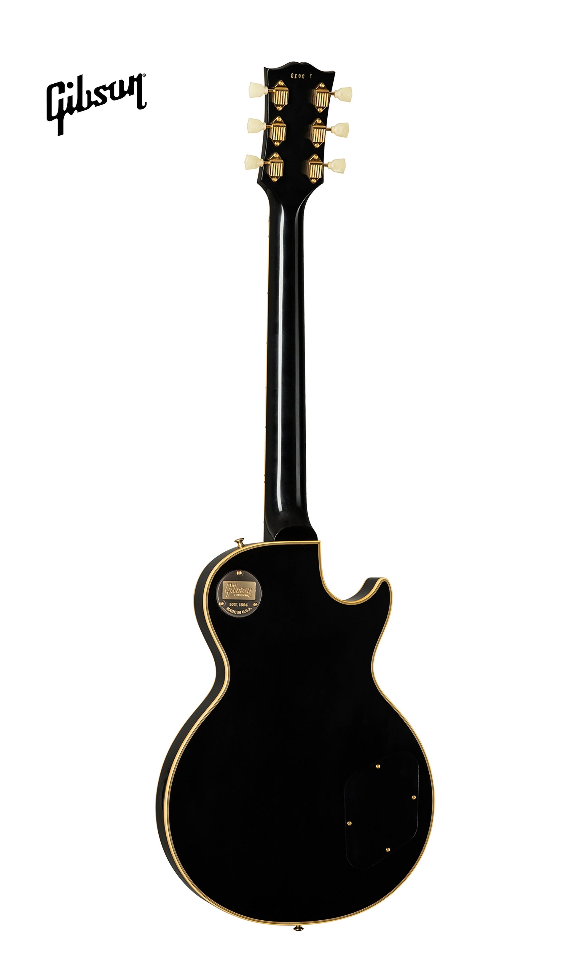 GIBSON 1957 LES PAUL CUSTOM REISSUE 2-PICKUP VOS LEFT-HANDED ELECTRIC GUITAR - EBONY - Music Bliss Malaysia