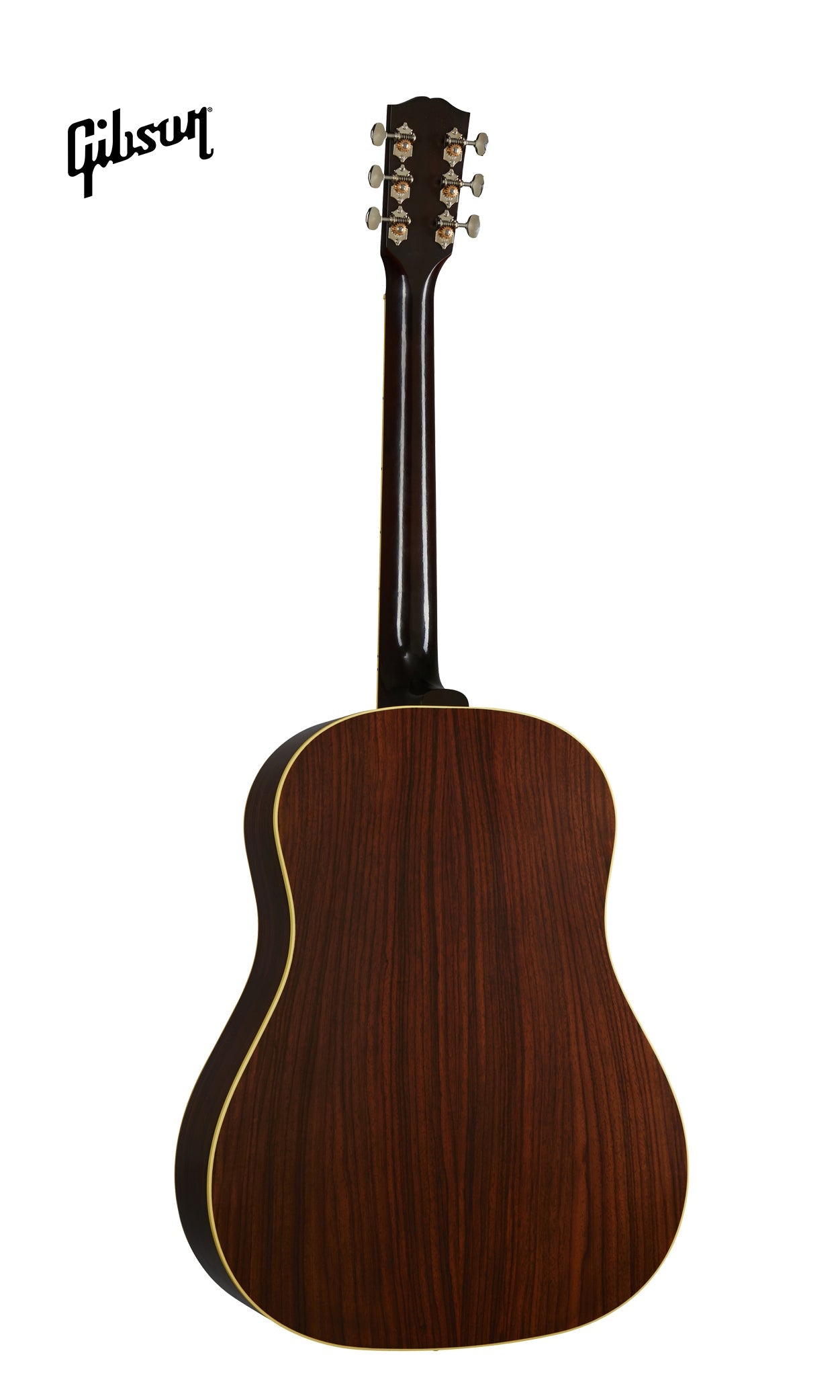 GIBSON 1936 ADVANCED JUMBO LEFT-HANDED ACOUSTIC GUITAR - VINTAGE SUNBURST - Music Bliss Malaysia
