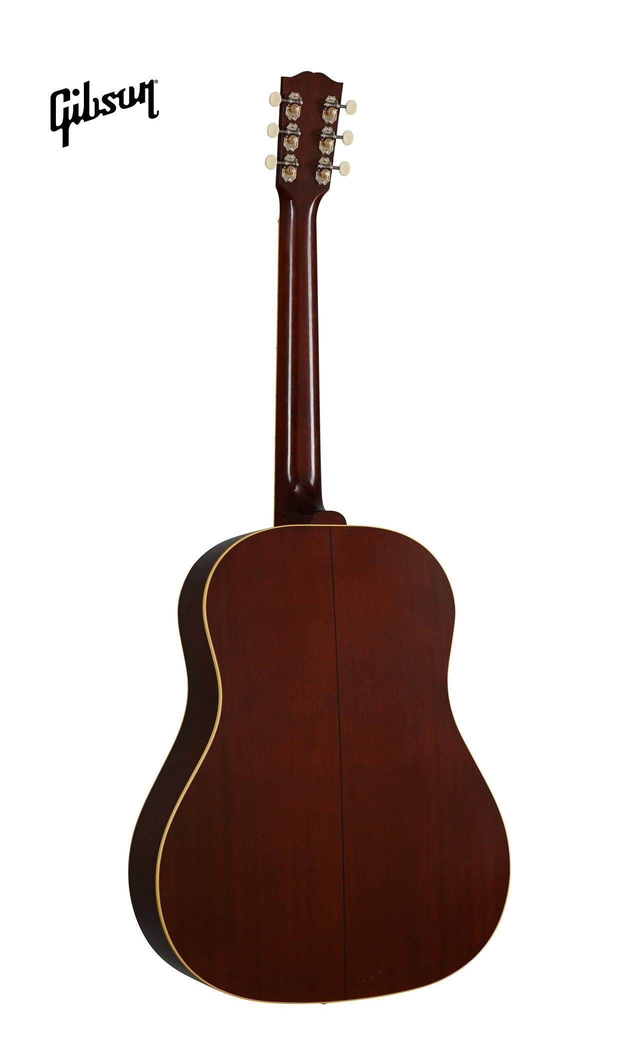 GIBSON 1939 J-55 LEFT-HANDED ACOUSTIC GUITAR - FADED VINTAGE SUNBURST - Music Bliss Malaysia