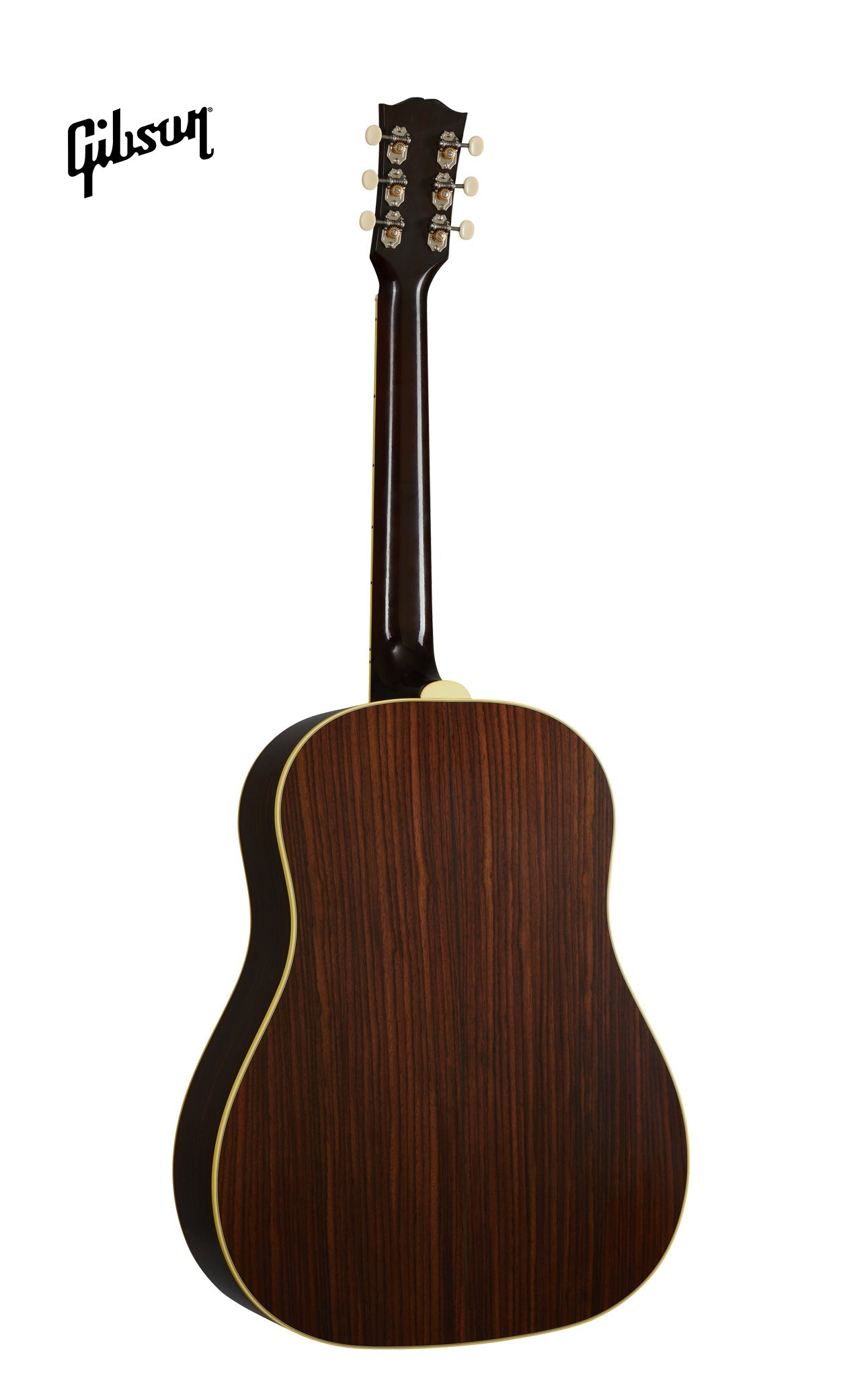 GIBSON 1942 BANNER SOUTHERN JUMBO LEFT-HANDED ACOUSTIC GUITAR - VINTAGE SUNBURST - Music Bliss Malaysia