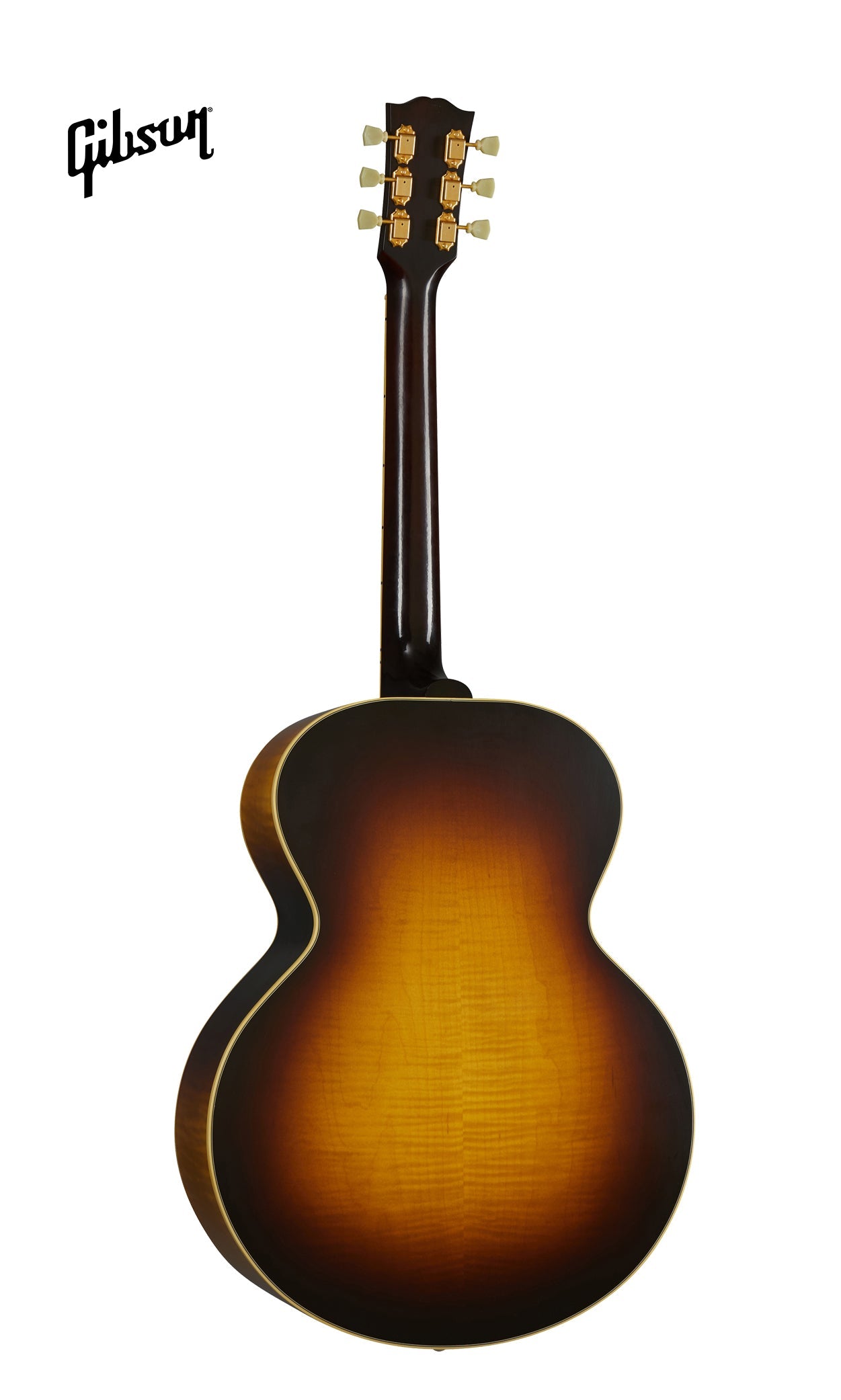 GIBSON 1952 J-185 LEFT-HANDED ACOUSTIC GUITAR - VINTAGE SUNBURST - Music Bliss Malaysia