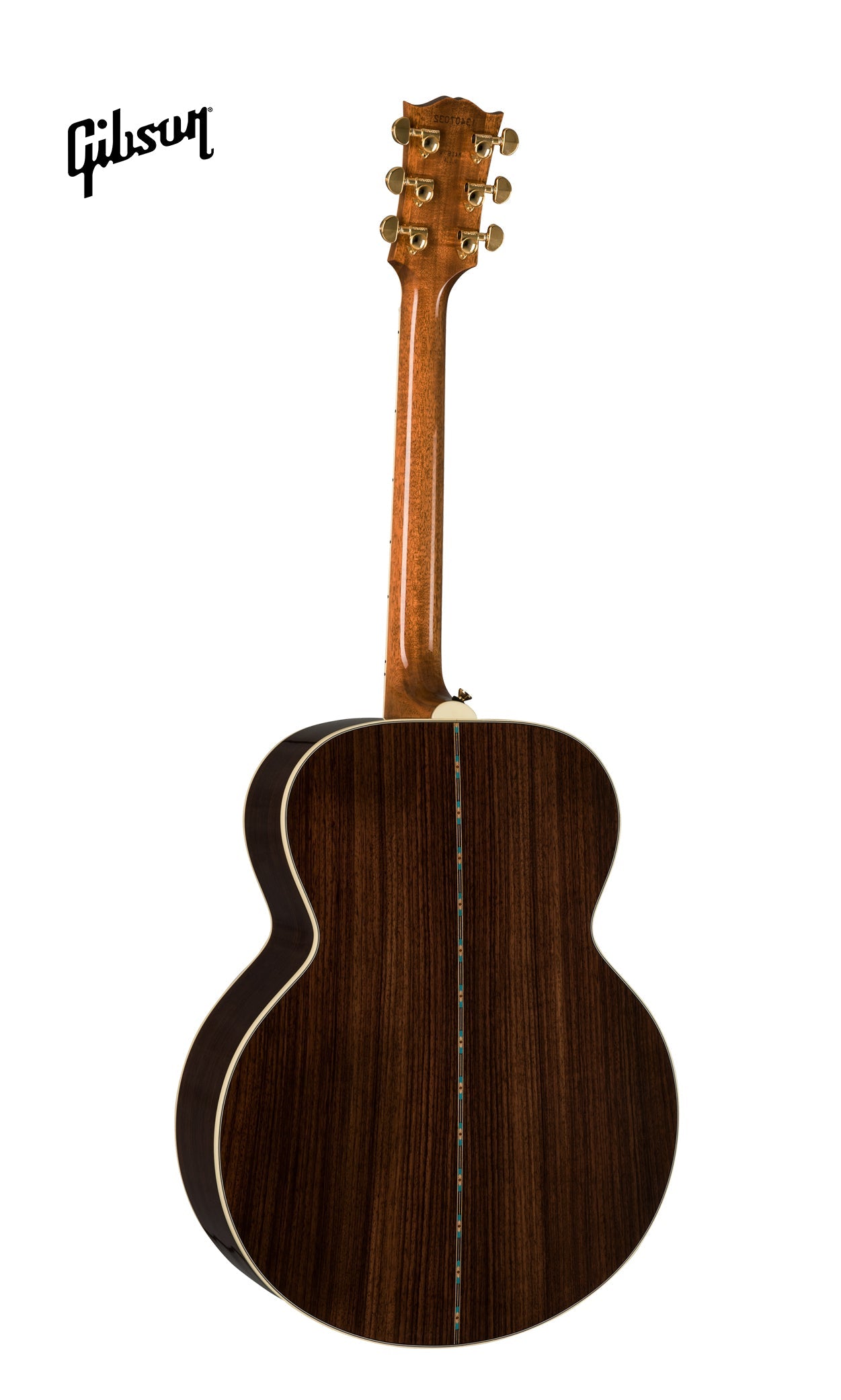 GIBSON SJ-200 DELUXE ROSEWOOD LEFT-HANDED ACOUSTIC-ELECTRIC GUITAR - ROSEWOOD BURST - Music Bliss Malaysia