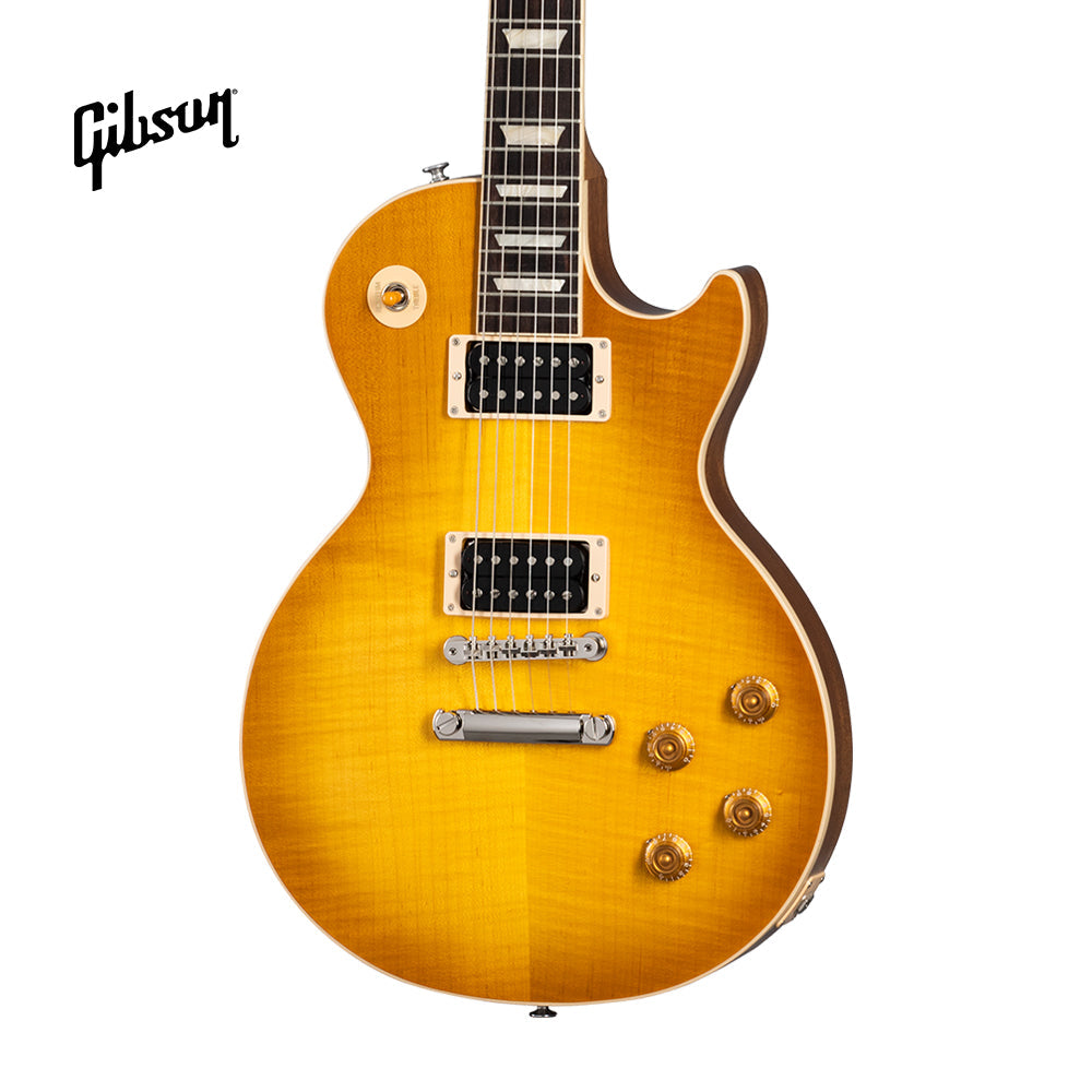 GIBSON LES PAUL STANDARD 50S FADED ELECTRIC GUITAR - SATIN HONEY BURST - Music Bliss Malaysia