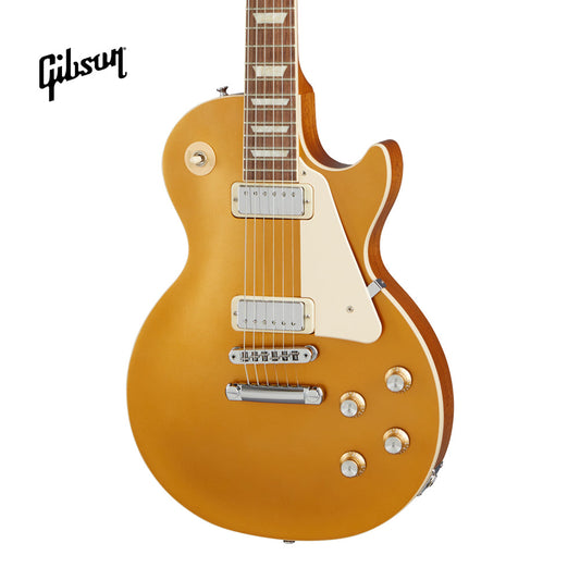 GIBSON LES PAUL DELUXE 70S ELECTRIC GUITAR - GOLD TOP - Music Bliss Malaysia