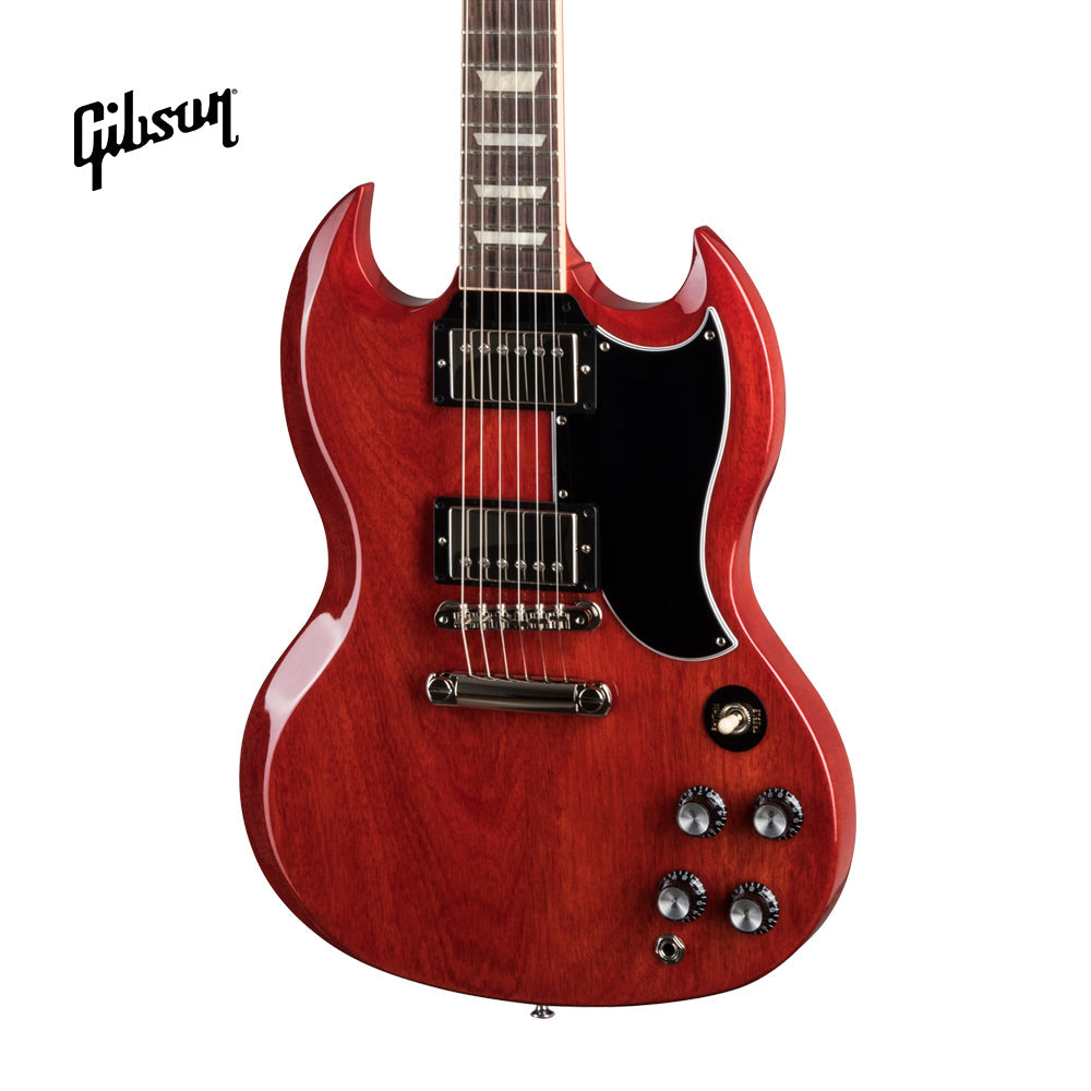 GIBSON SG STANDARD '61 STOPBAR ELECTRIC GUITAR - VINTAGE CHERRY - Music Bliss Malaysia