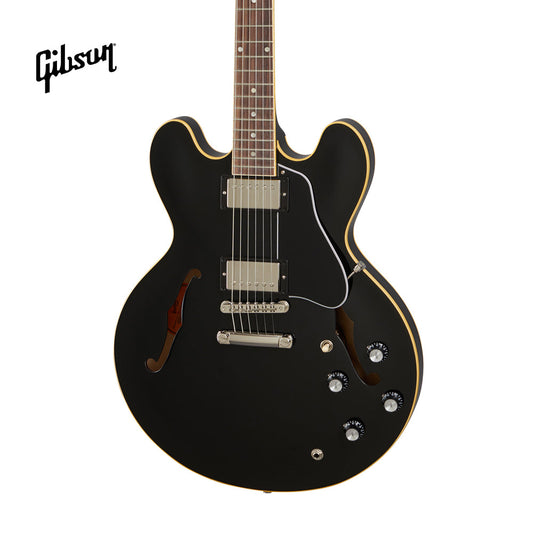 GIBSON ES-335 SEMI-HOLLOWBODY ELECTRIC GUITAR - VINTAGE EBONY - Music Bliss Malaysia