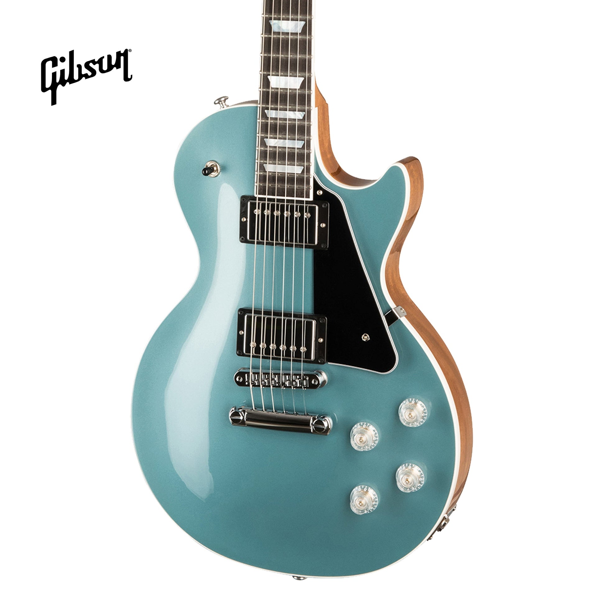 GIBSON LES PAUL MODERN ELECTRIC GUITAR - FADED PELHAM BLUE - Music Bliss Malaysia