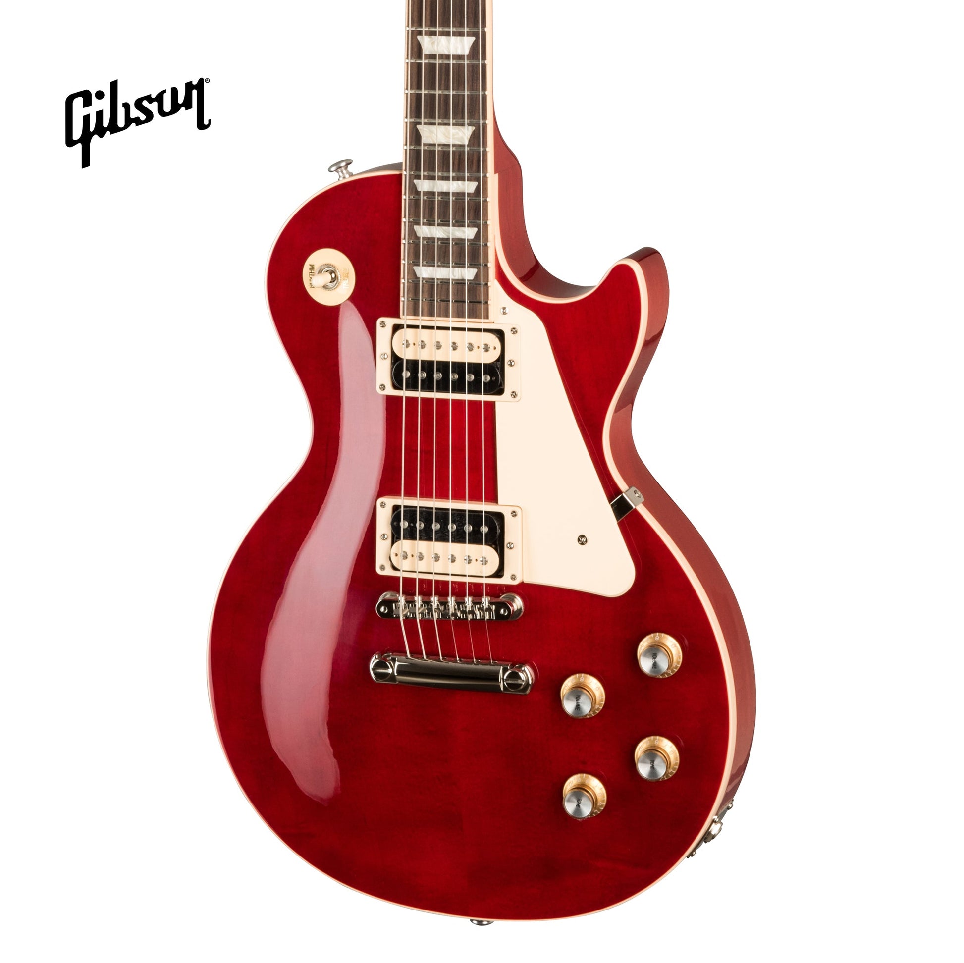 GIBSON LES PAUL CLASSIC ELECTRIC GUITAR - TRANSLUCENT CHERRY - Music Bliss Malaysia