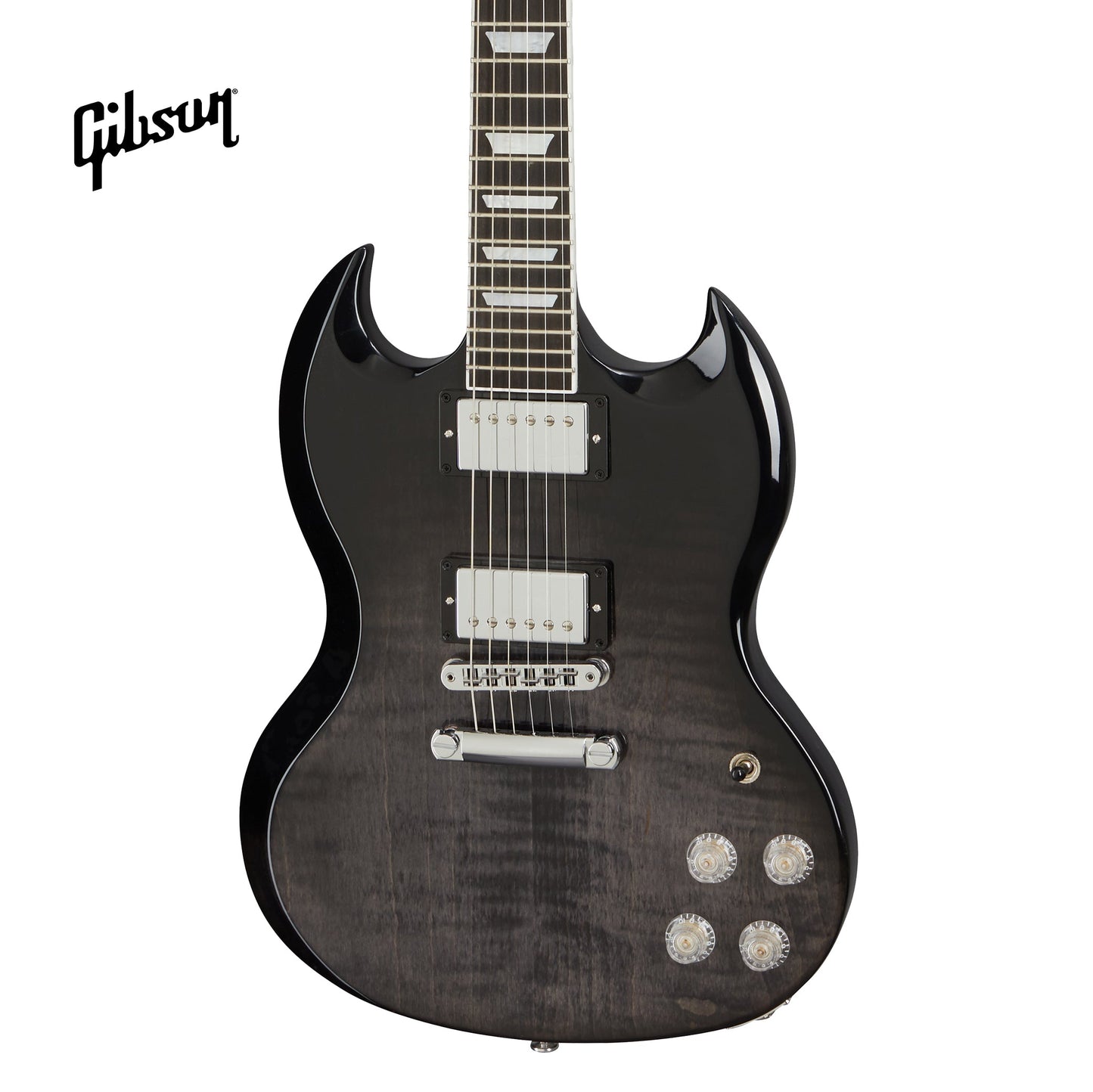 GIBSON SG MODERN ELECTRIC GUITAR - TRANS BLACK FADE - Music Bliss Malaysia
