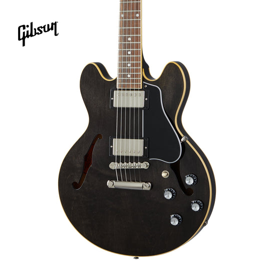 GIBSON ES-339 SEMI-HOLLOWBODY ELECTRIC GUITAR - TRANS EBONY - Music Bliss Malaysia