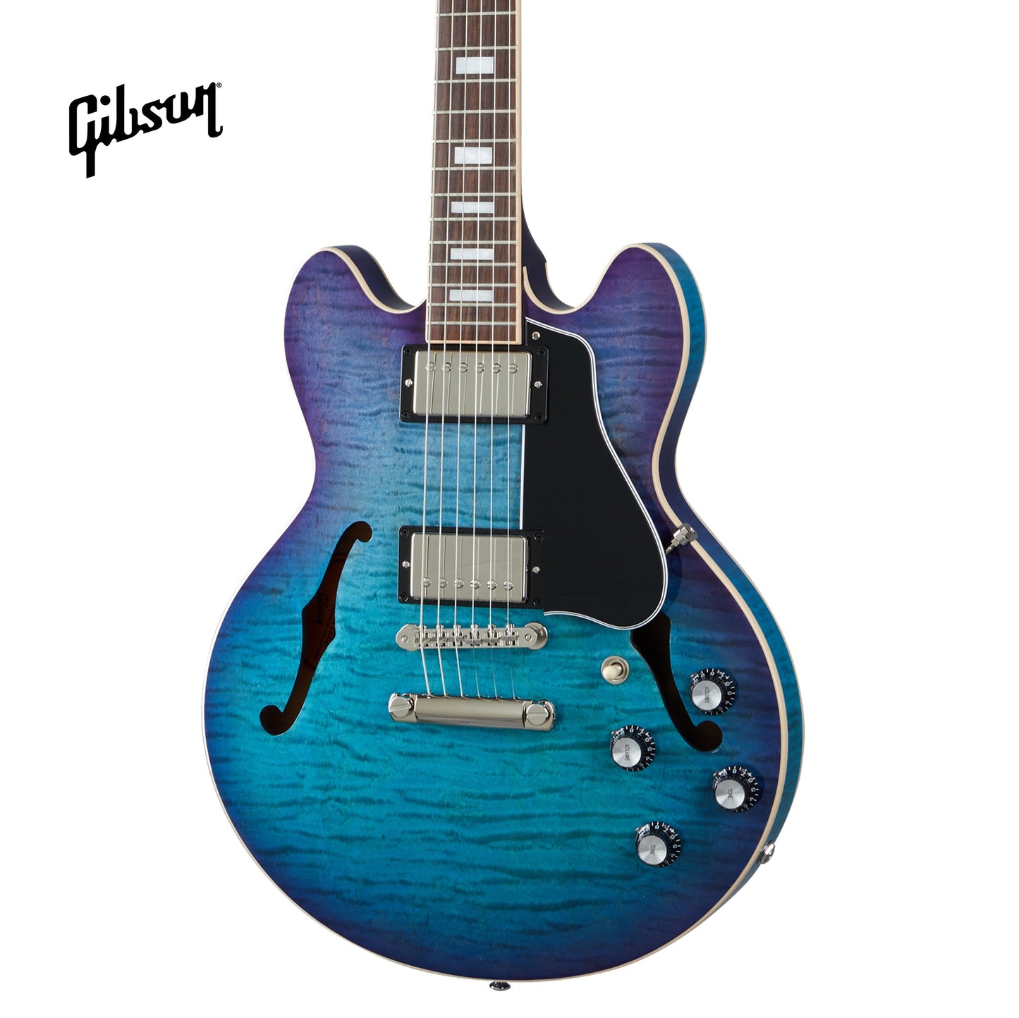 GIBSON ES-339 FIGURED SEMI-HOLLOWBODY ELECTRIC GUITAR - BLUEBERRY BURST - Music Bliss Malaysia