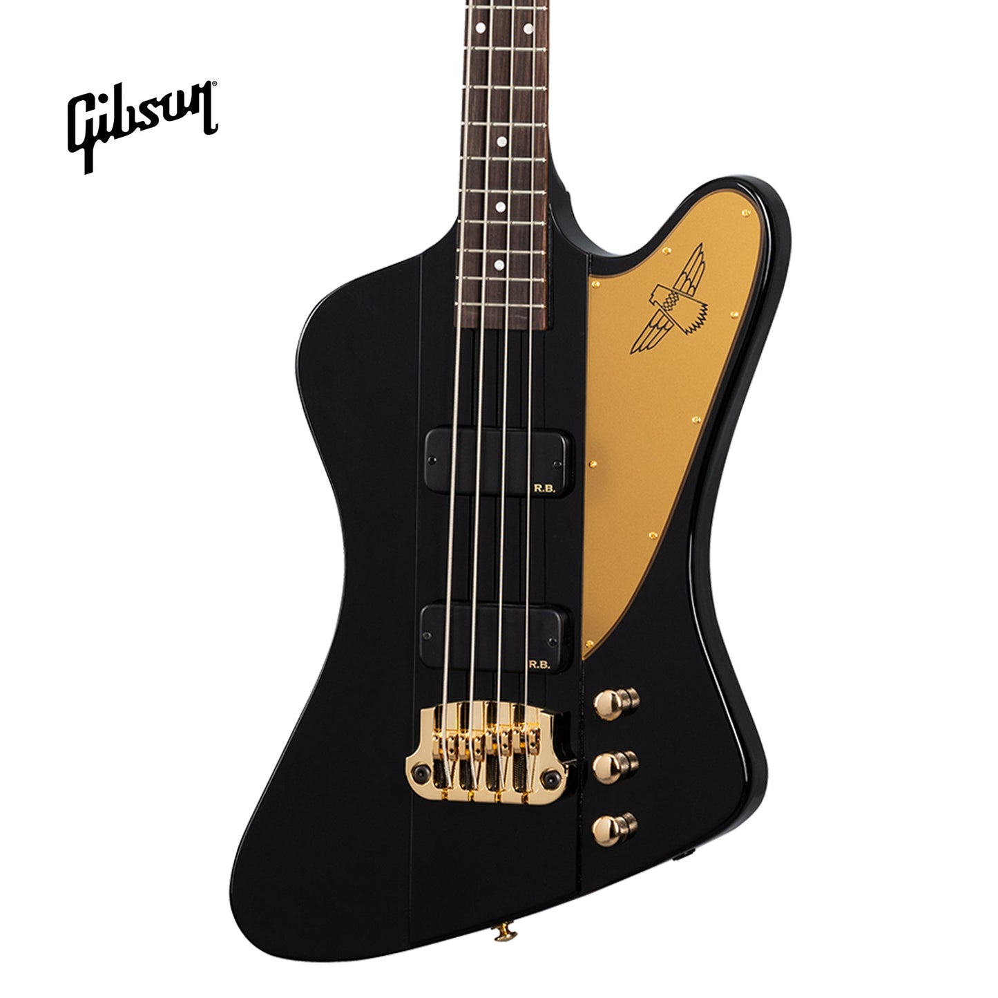 GIBSON REX BROWN SIGNATURE THUNDERBIRD ELECTRIC BASS GUITAR - EBONY - Music Bliss Malaysia
