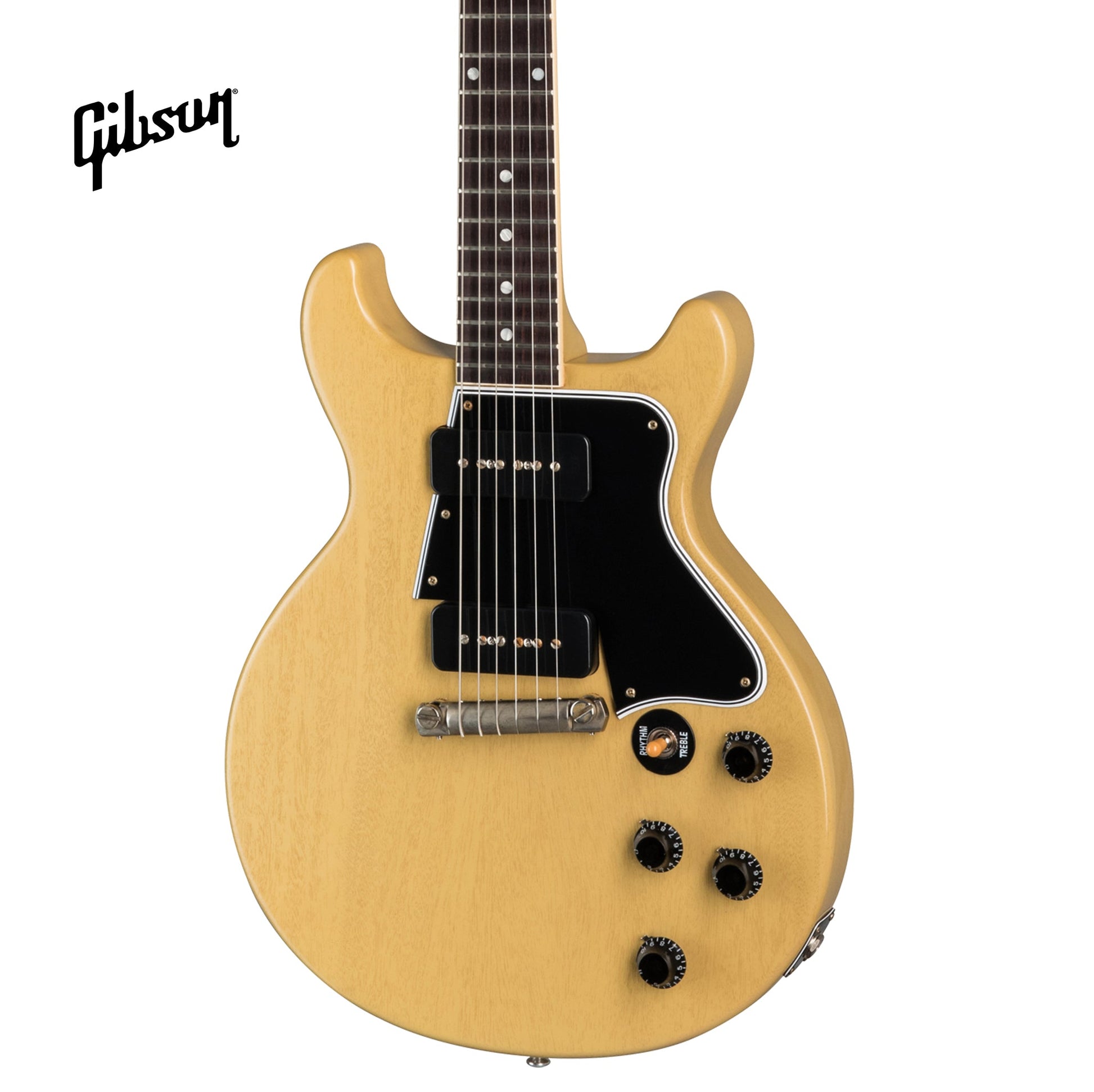 GIBSON 1960 LES PAUL SPECIAL DOUBLE CUT REISSUE VOS ELECTRIC GUITAR - TV YELLOW - Music Bliss Malaysia