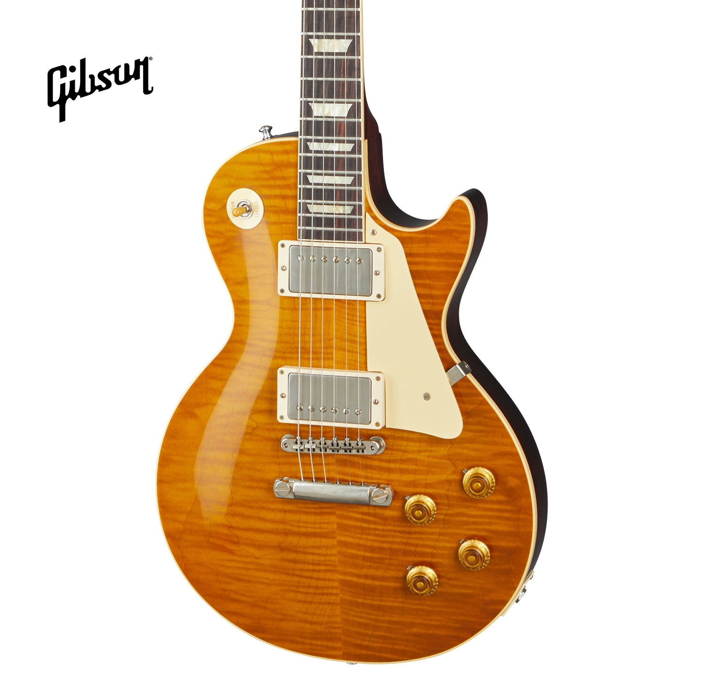 GIBSON 1959 LES PAUL STANDARD REISSUE VOS ELECTRIC GUITAR - DIRTY LEMON - Music Bliss Malaysia