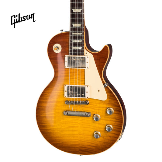 GIBSON 1960 LES PAUL STANDARD REISSUE VOS ELECTRIC GUITAR - ICED TEA BURST - Music Bliss Malaysia