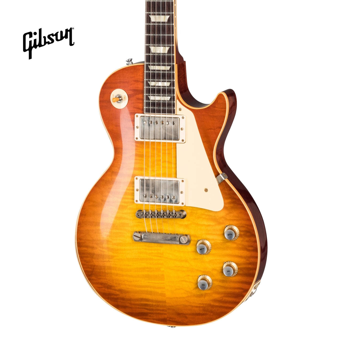 GIBSON 1960 LES PAUL STANDARD REISSUE VOS ELECTRIC GUITAR - TANGERINE BURST - Music Bliss Malaysia