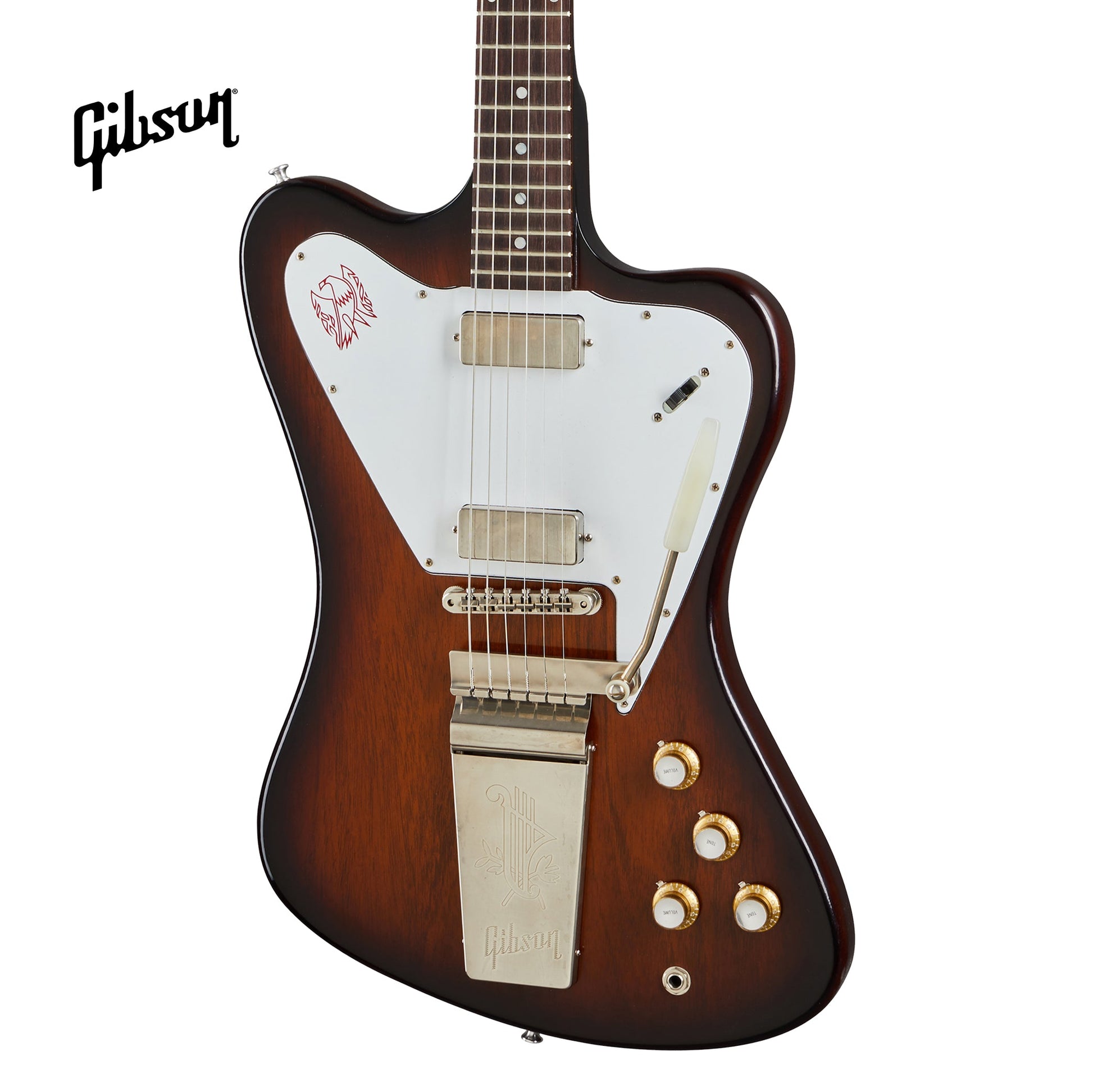 GIBSON 1965 NON-REVERSE FIREBIRD V WITH MAESTRO VIBROLA VOS ELECTRIC GUITAR - VINTAGE SUNBURST - Music Bliss Malaysia