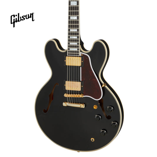 GIBSON 1959 ES-355 REISSUE STOP BAR VOS SEMI-HOLLOWBODY ELECTRIC GUITAR - EBONY - Music Bliss Malaysia