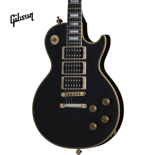 GIBSON PETER FRAMPTON "PHENIX" INSPIRED LES PAUL CUSTOM VOS ELECTRIC GUITAR - EBONY - Music Bliss Malaysia