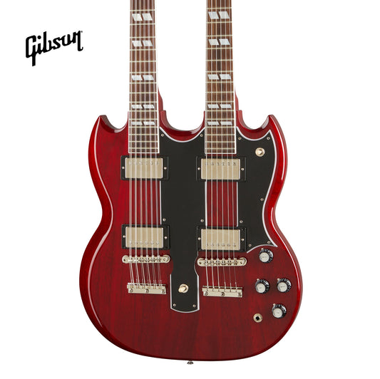 GIBSON EDS-1275 DOUBLENECK ELECTRIC GUITAR - CHERRY RED - Music Bliss Malaysia