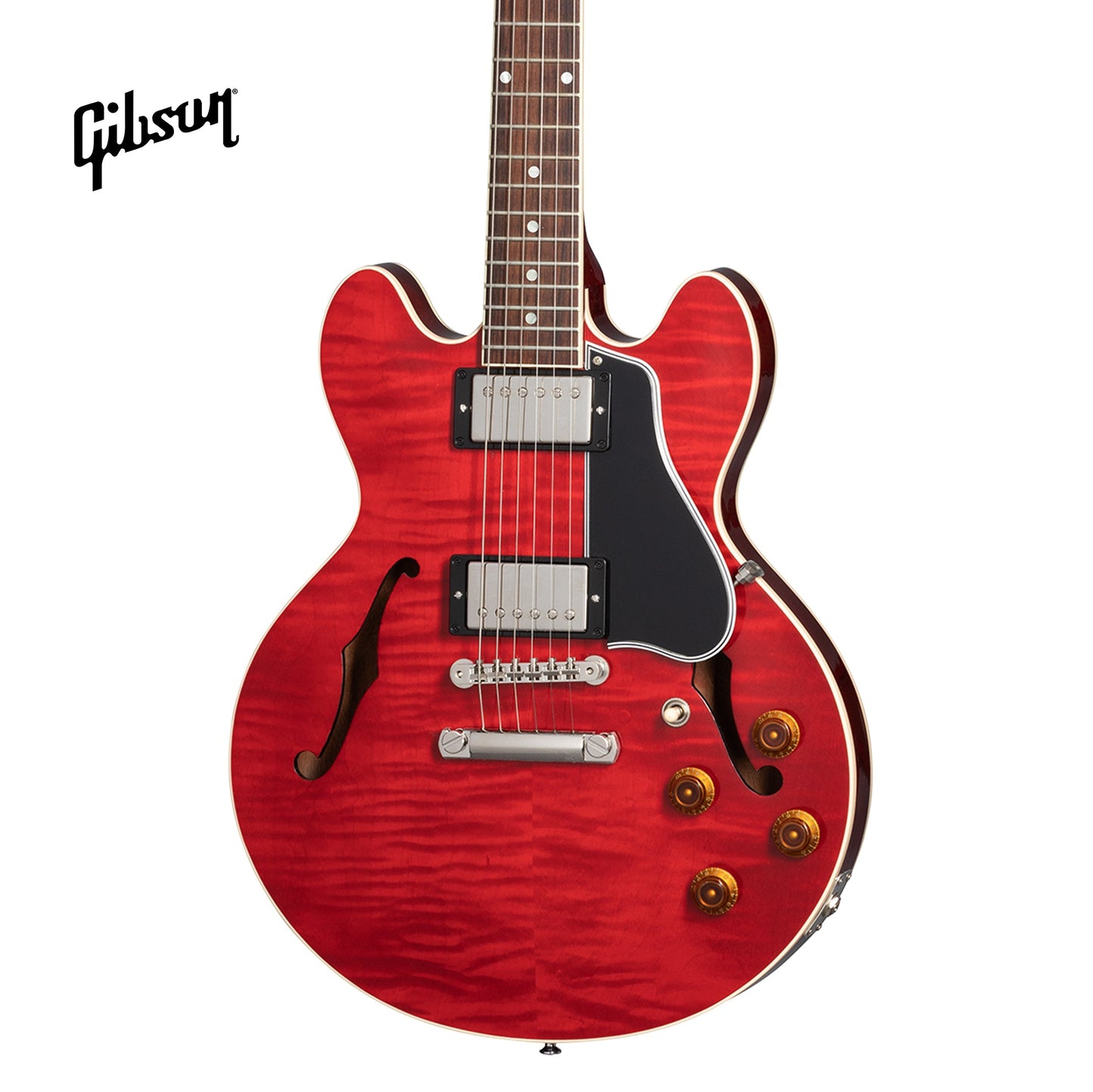 GIBSON CS-336 FIGURED TOP SEMI-HOLLOWBODY ELECTRIC GUITAR - FADED CHERRY - Music Bliss Malaysia