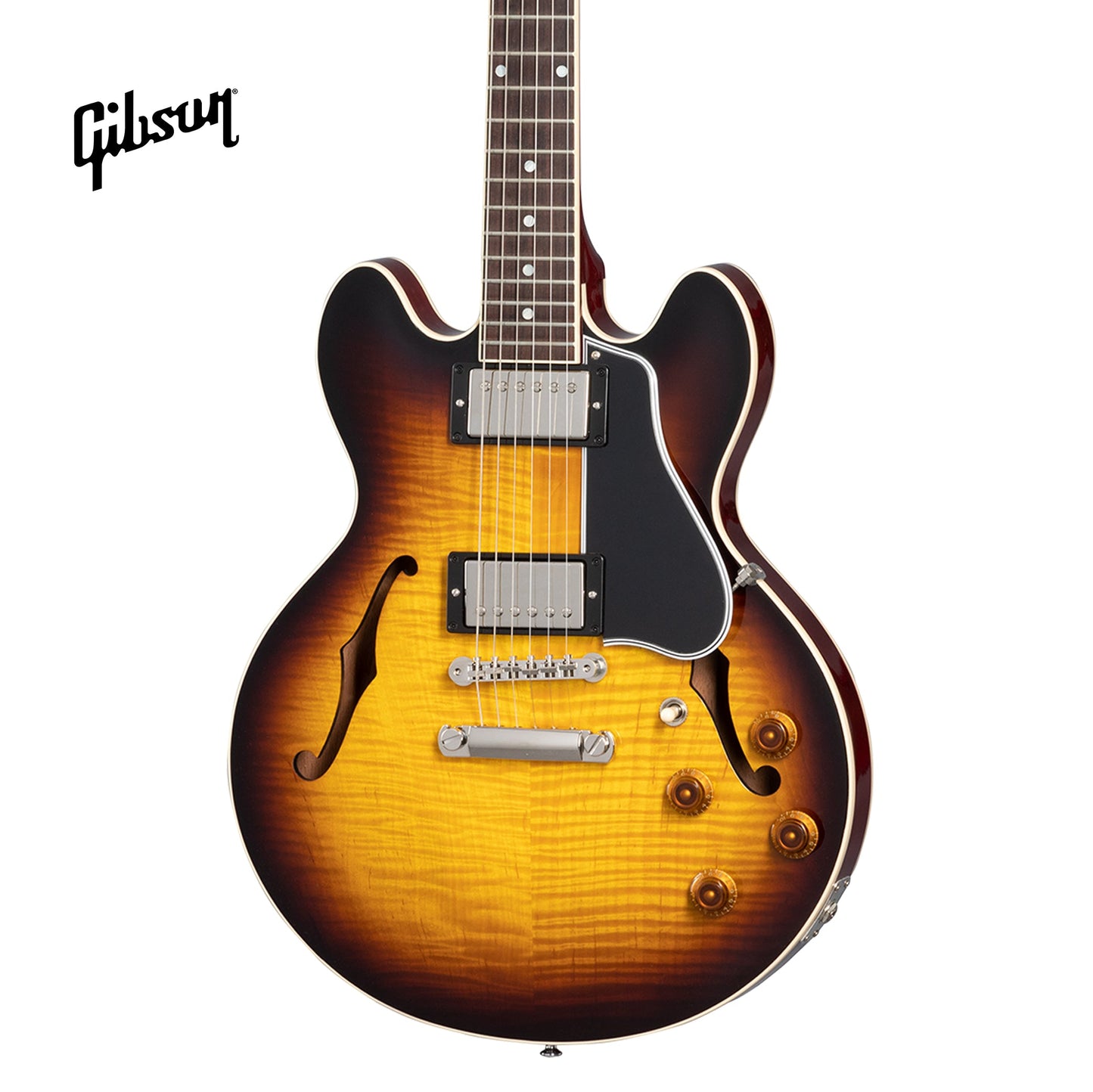 GIBSON CS-336 FIGURED TOP SEMI-HOLLOWBODY ELECTRIC GUITAR - VINTAGE SUNBURST - Music Bliss Malaysia