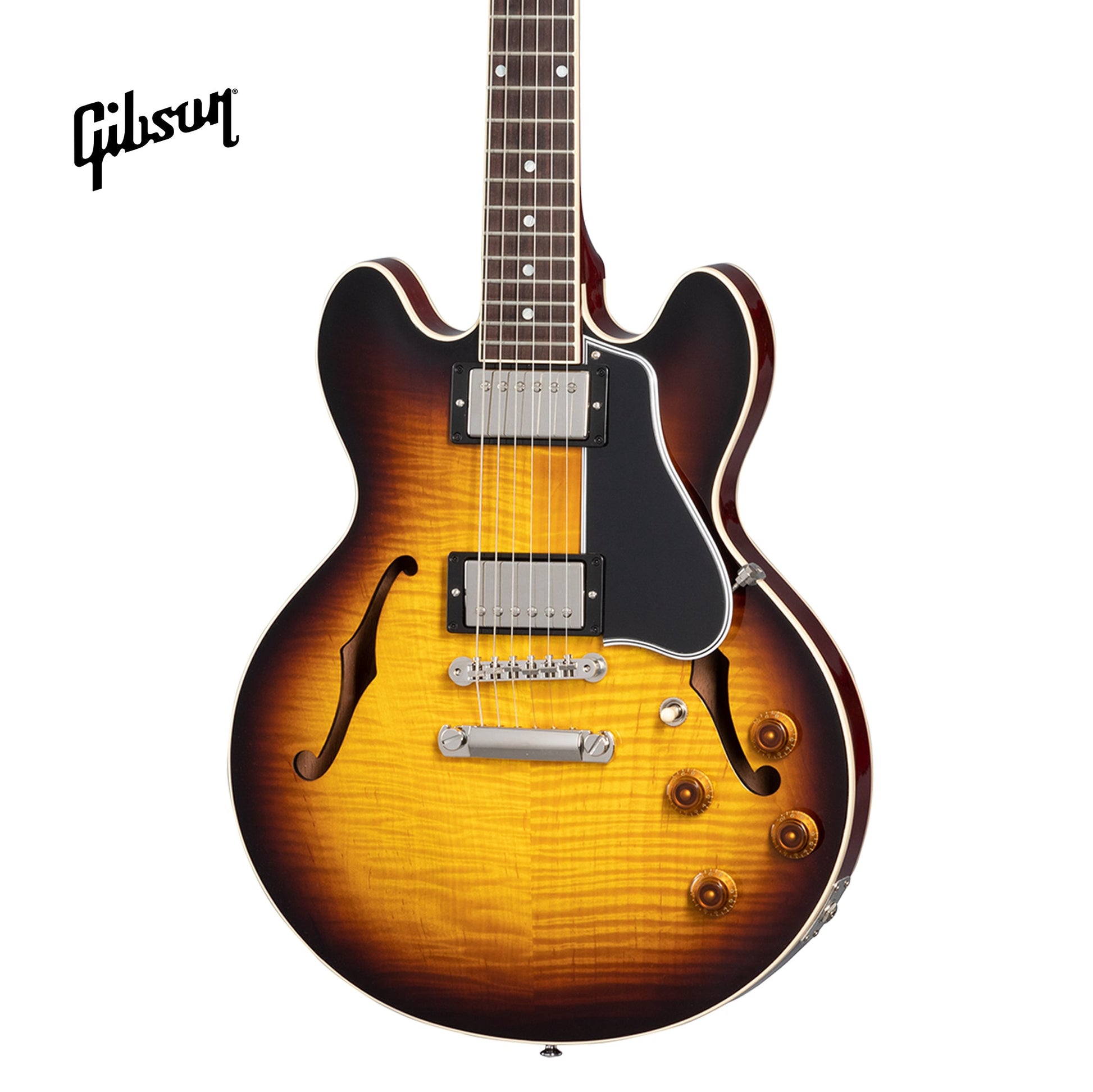 GIBSON CS-336 FIGURED TOP SEMI-HOLLOWBODY ELECTRIC GUITAR - VINTAGE SUNBURST - Music Bliss Malaysia