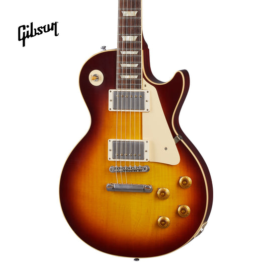 GIBSON 1958 LES PAUL STANDARD REISSUE ULTRA LIGHT AGED ELECTRIC GUITAR - BOURBON BURST - Music Bliss Malaysia