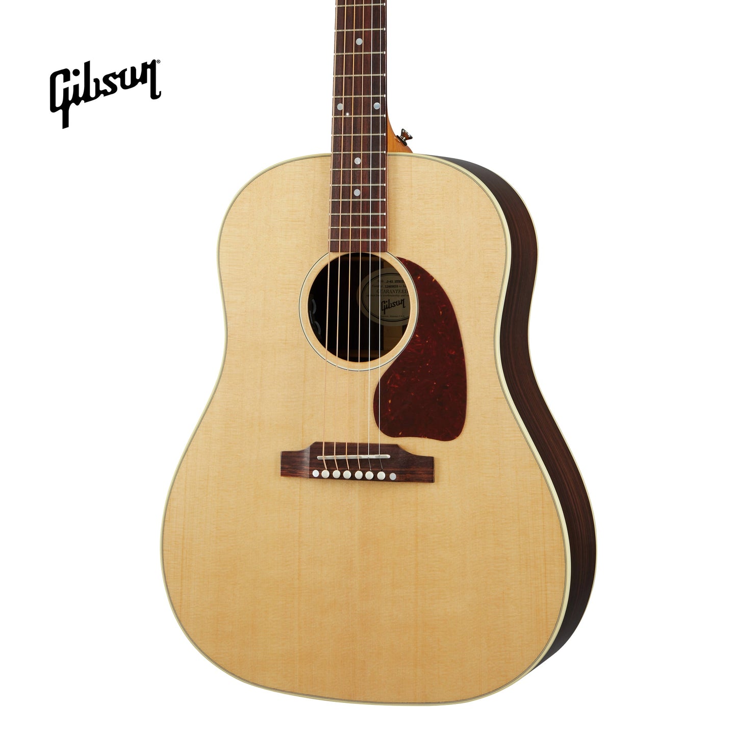 GIBSON J-45 STUDIO ROSEWOOD ACOUSTIC-ELECTRIC GUITAR - ANTIQUE NATURAL - Music Bliss Malaysia