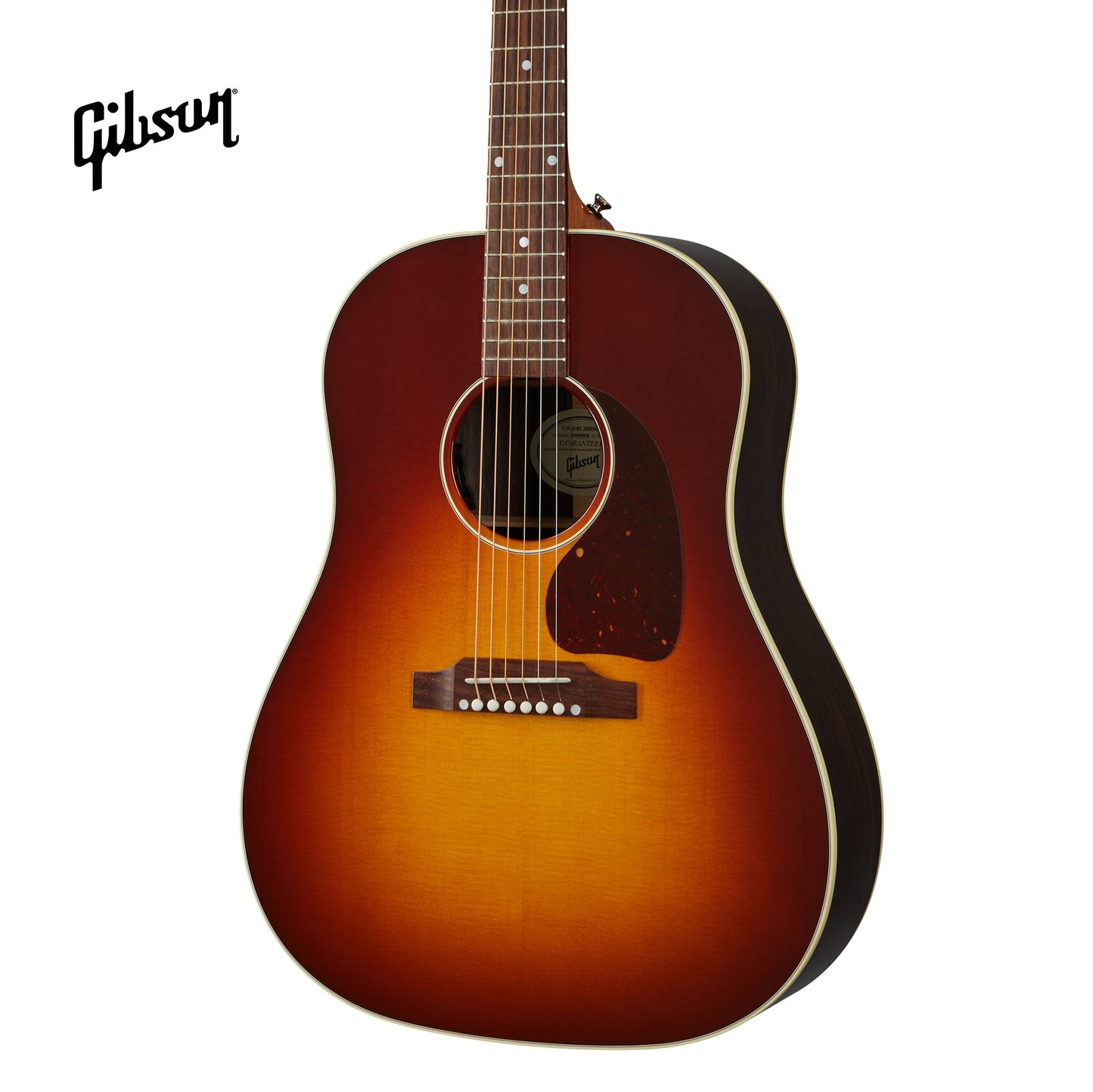GIBSON J-45 STUDIO ROSEWOOD ACOUSTIC-ELECTRIC GUITAR - ROSEWOOD BURST - Music Bliss Malaysia