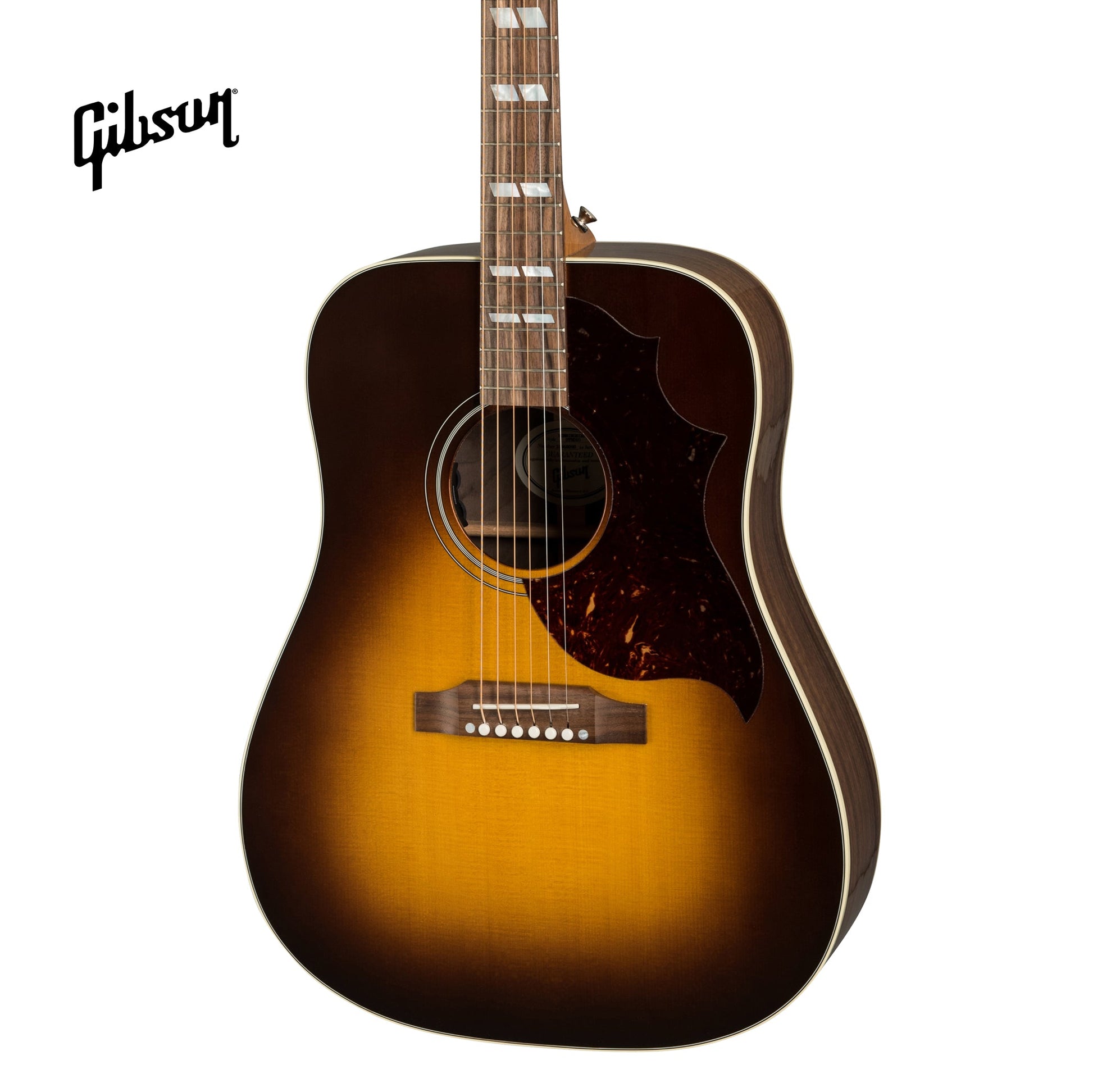 GIBSON HUMMINGBIRD STUDIO WALNUT ACOUSTIC-ELECTRIC GUITAR - WALNUT BURST - Music Bliss Malaysia