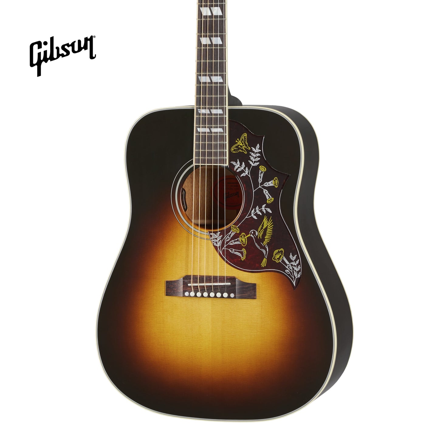 GIBSON HUMMINGBIRD STANDARD ACOUSTIC-ELECTRIC GUITAR - VINTAGE SUNBURST - Music Bliss Malaysia