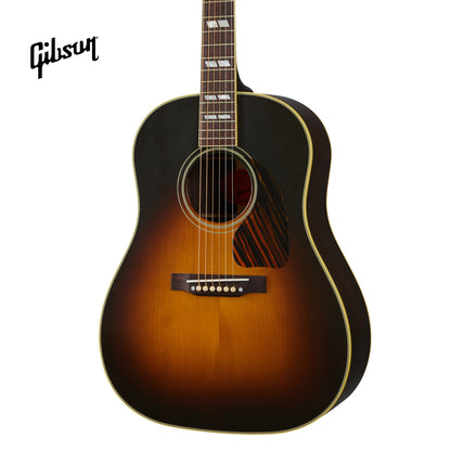 GIBSON 1942 BANNER SOUTHERN JUMBO ACOUSTIC GUITAR - VINTAGE SUNBURST - Music Bliss Malaysia