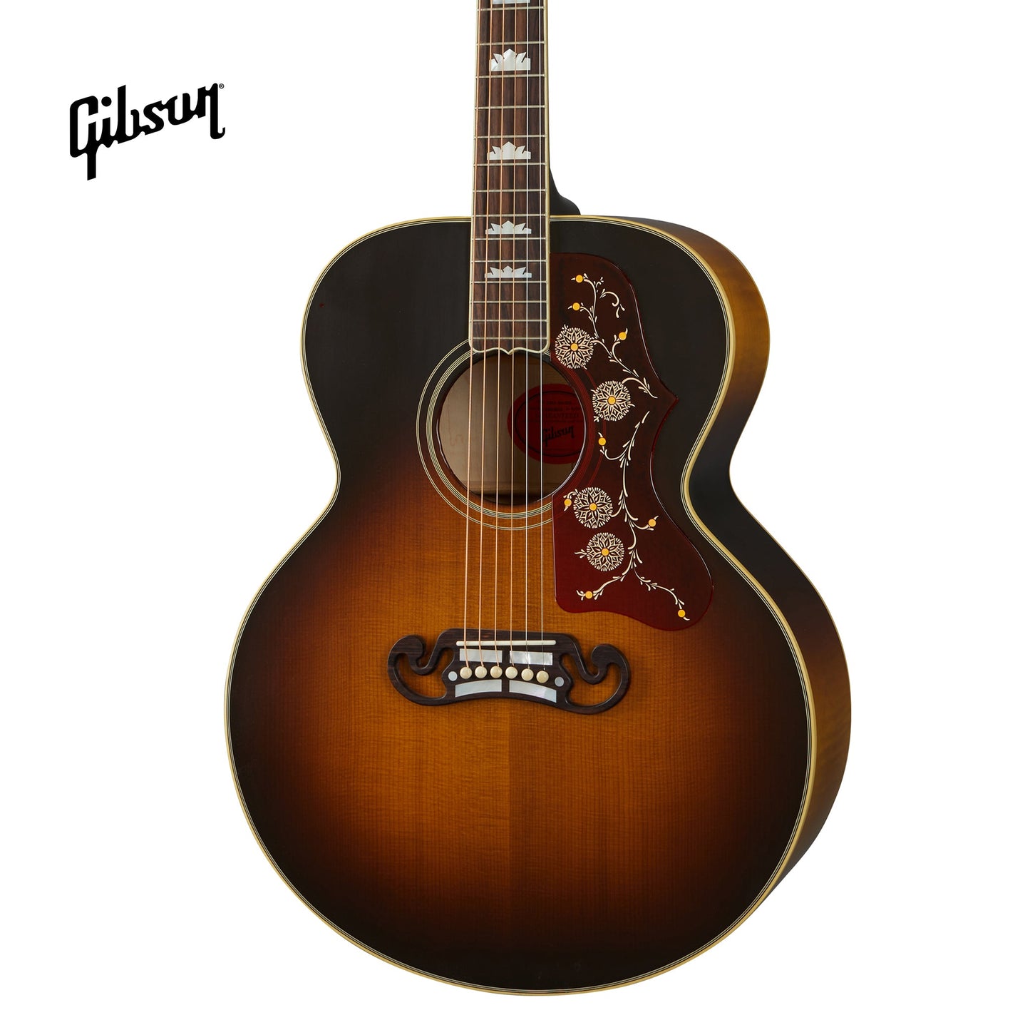 GIBSON 1957 SJ-200 ACOUSTIC GUITAR - VINTAGE SUNBURST - Music Bliss Malaysia