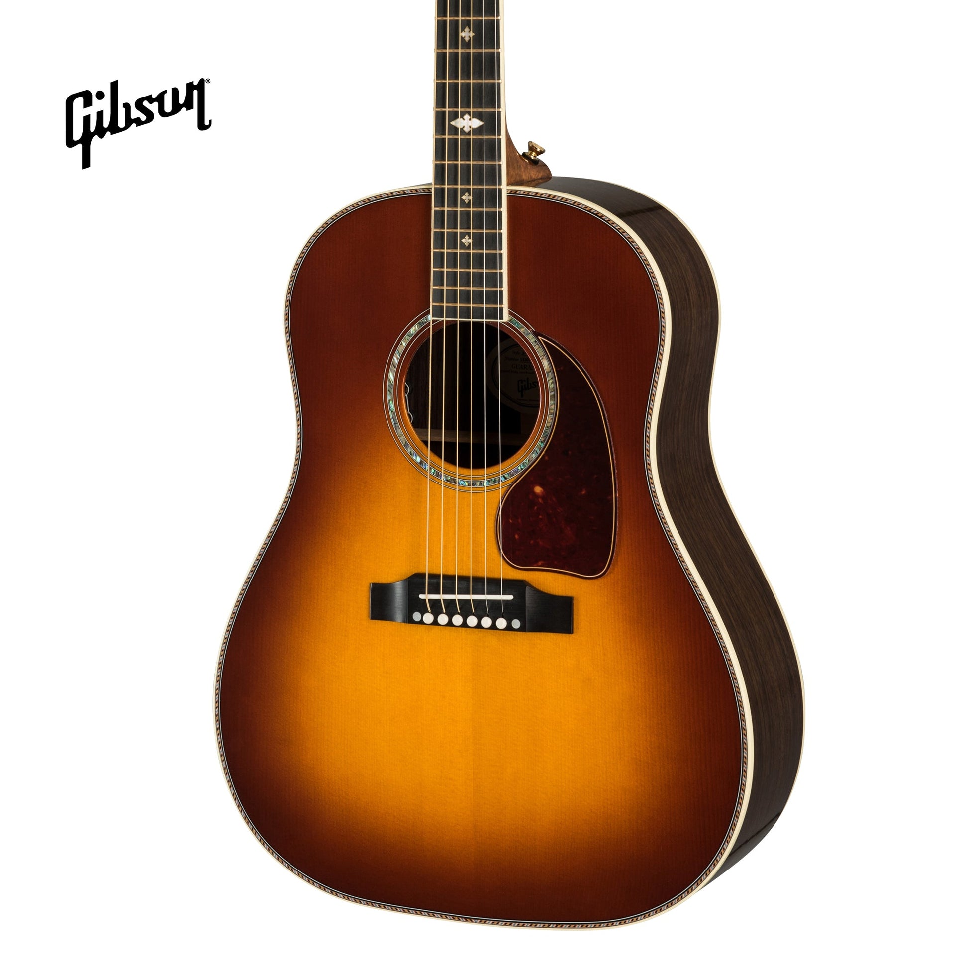 GIBSON J-45 DELUXE ROSEWOOD ACOUSTIC-ELECTRIC GUITAR - ROSEWOOD BURST - Music Bliss Malaysia