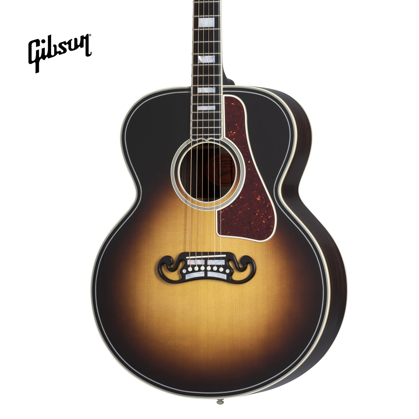 GIBSON SJ-200 WESTERN CLASSIC ACOUSTIC GUITAR - VINTAGE SUNBURST - Music Bliss Malaysia