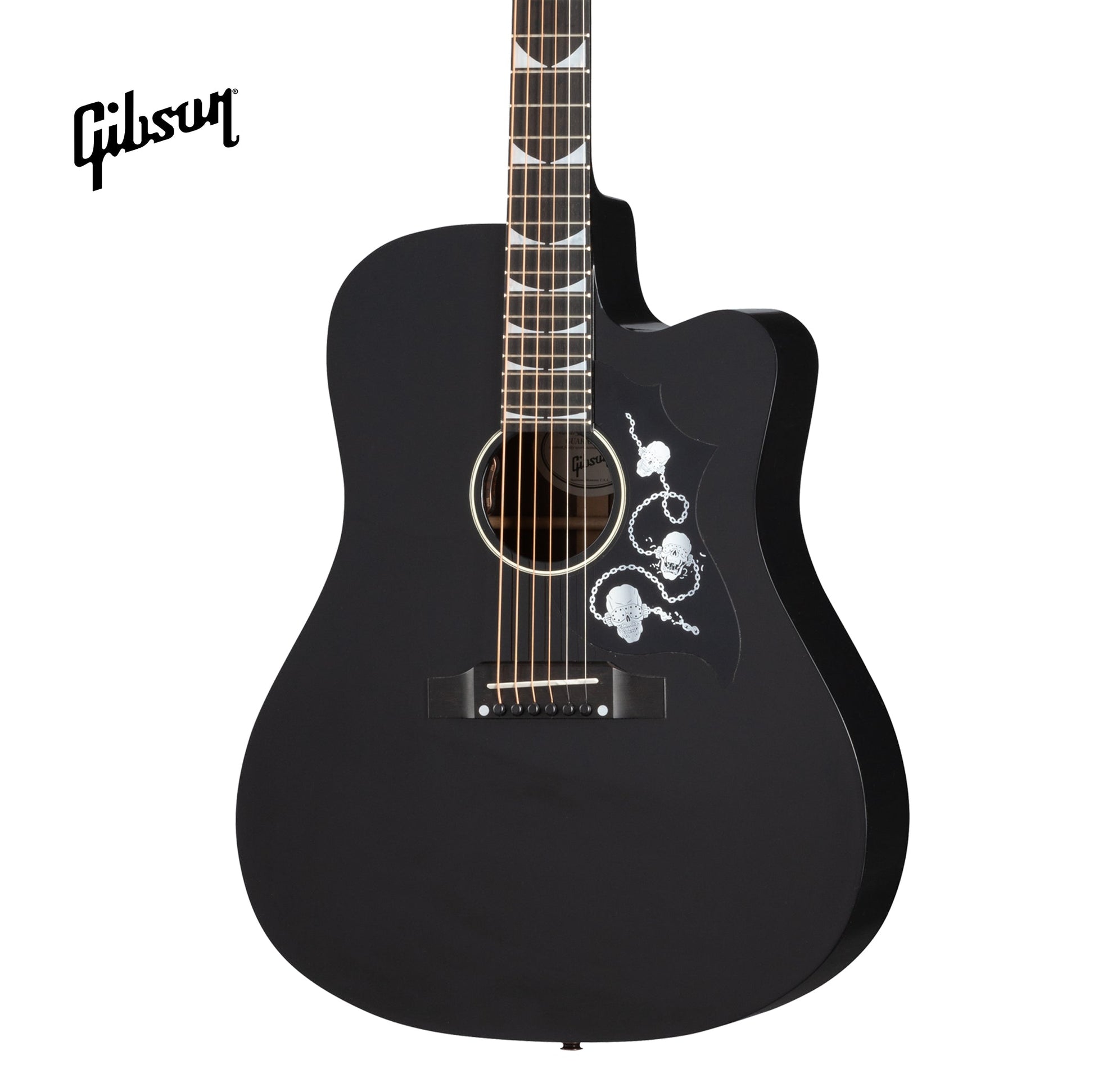 GIBSON DAVE MUSTAINE SONGWRITER ACOUSTIC-ELECTRIC GUITAR - EBONY - Music Bliss Malaysia