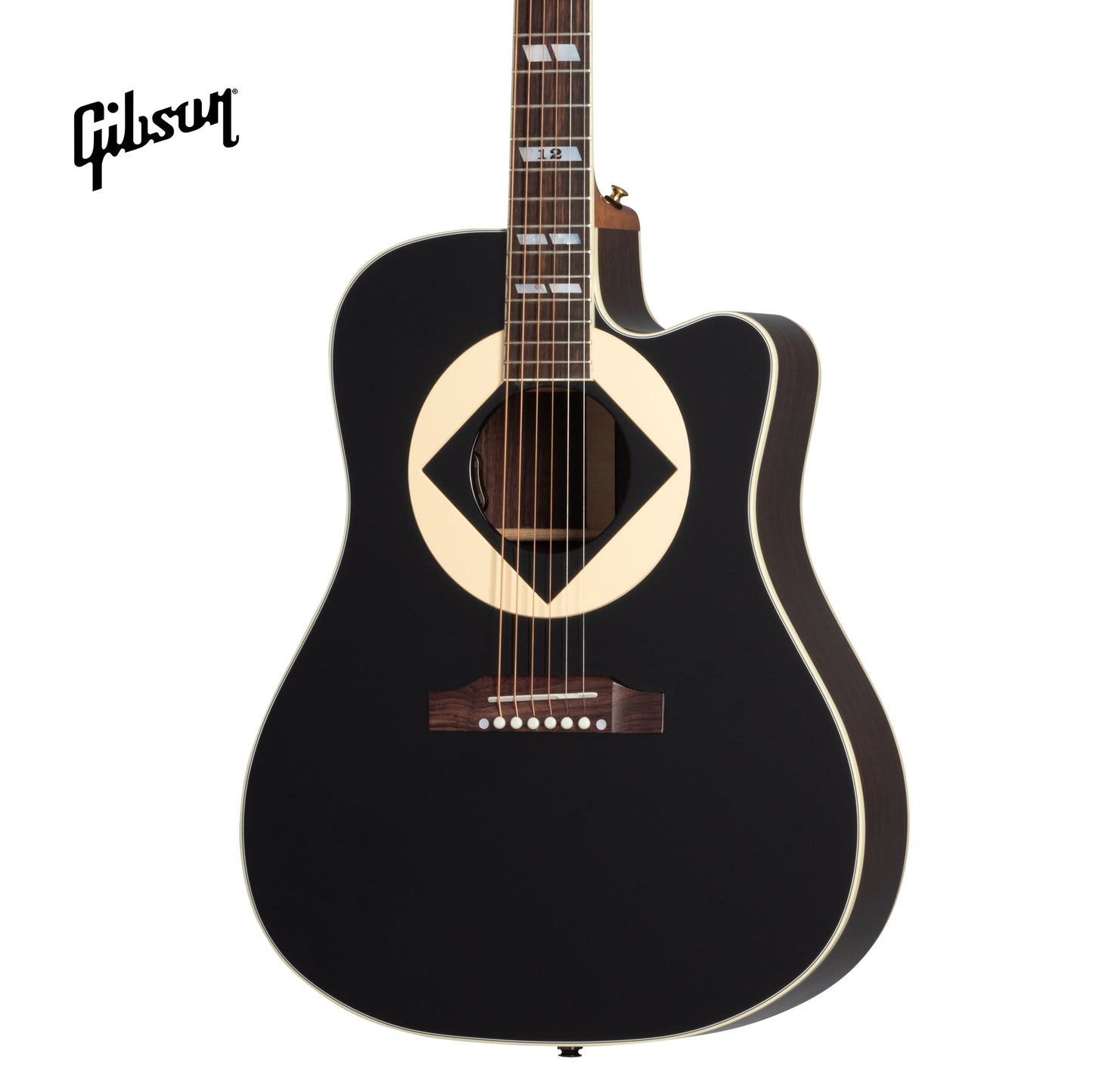GIBSON JERRY CANTRELL SONGWRITER ACOUSTIC-ELECTRIC GUITAR - EBONY - Music Bliss Malaysia