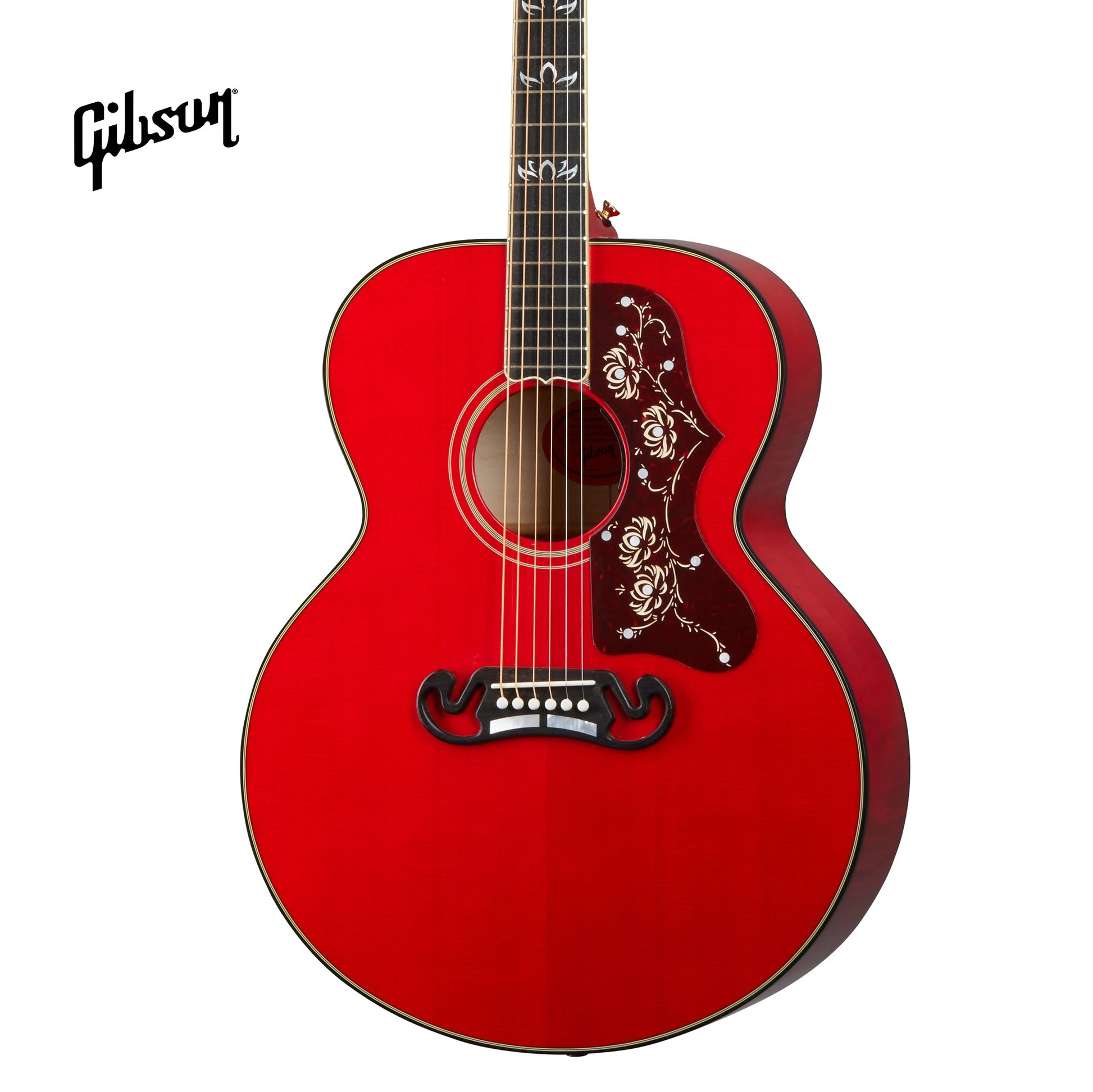 GIBSON ORIANTHI SJ-200 ACOUSTIC-ELECTRIC GUITAR - CHERRY - Music Bliss Malaysia