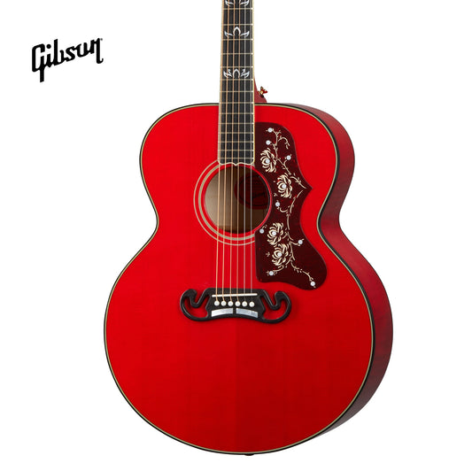 GIBSON ORIANTHI SJ-200 ACOUSTIC-ELECTRIC GUITAR - CHERRY - Music Bliss Malaysia
