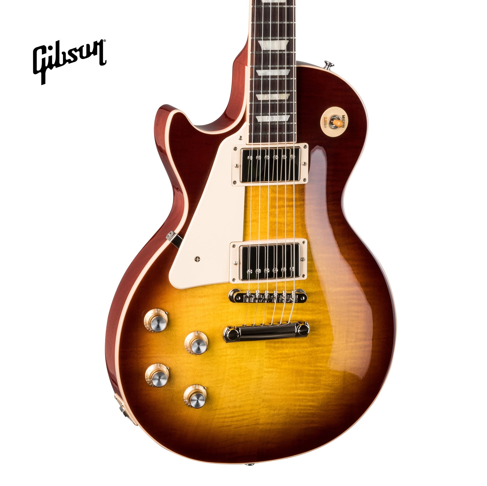 GIBSON LES PAUL STANDARD 60S LEFT-HANDED ELECTRIC GUITAR - ICED TEA - Music Bliss Malaysia