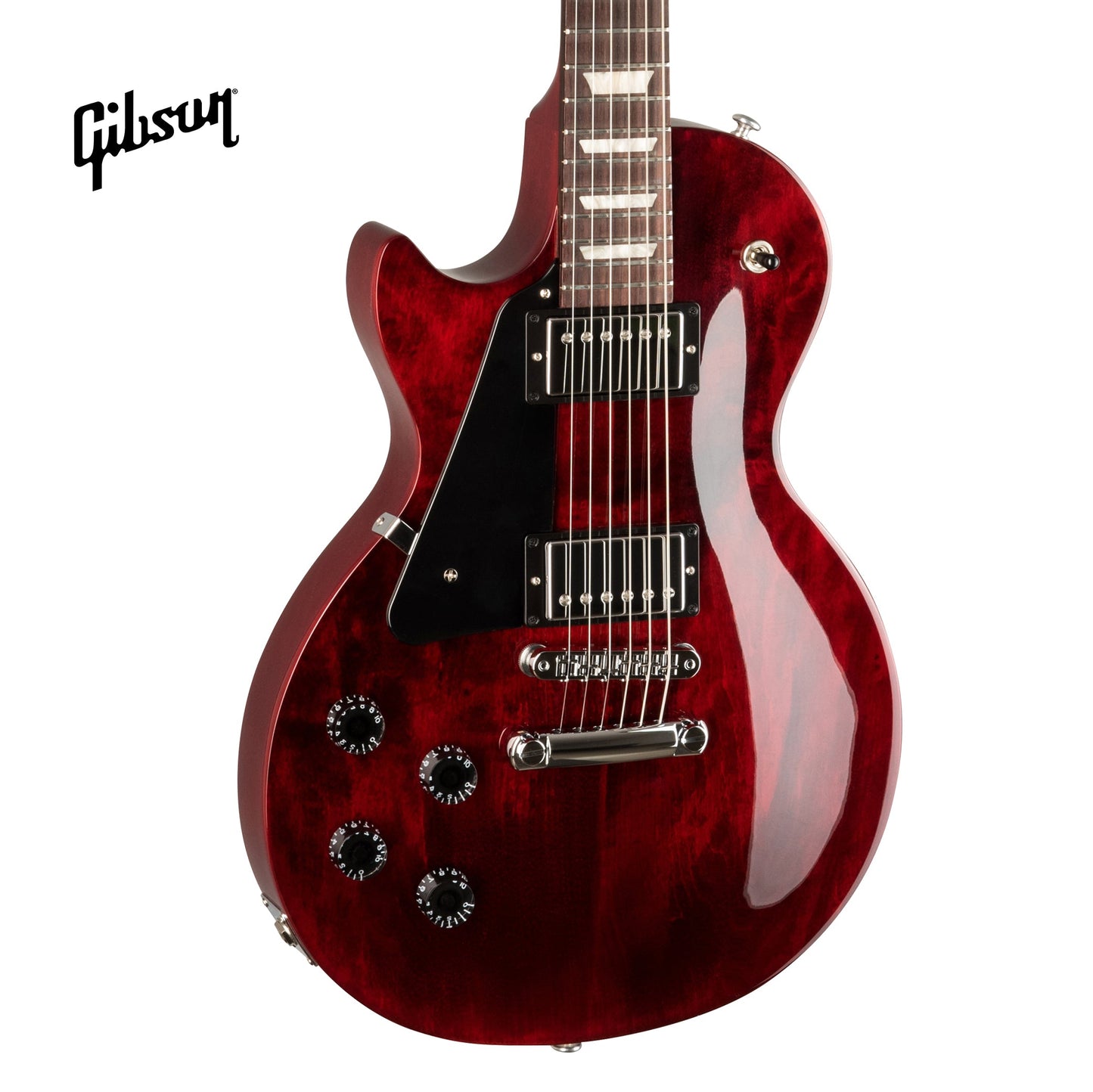 GIBSON LES PAUL STUDIO LEFT-HANDED ELECTRIC GUITAR - WINE RED - Music Bliss Malaysia