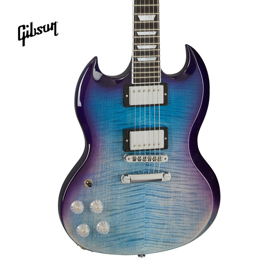 GIBSON SG MODERN LEFT-HANDED ELECTRIC GUITAR - BLUEBERRY FADE - Music Bliss Malaysia