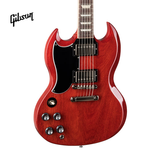 GIBSON SG STANDARD '61 LEFT-HANDED ELECTRIC GUITAR - VINTAGE CHERRY - Music Bliss Malaysia