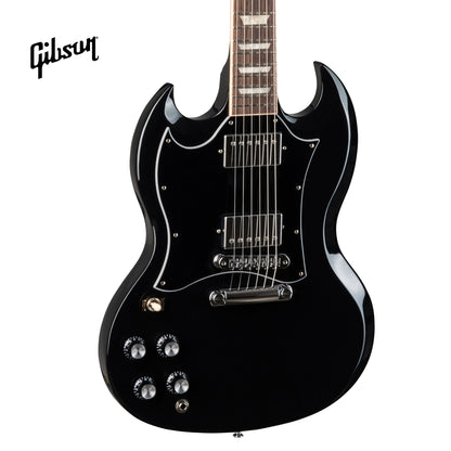 GIBSON SG STANDARD LEFT-HANDED ELECTRIC GUITAR - EBONY - Music Bliss Malaysia