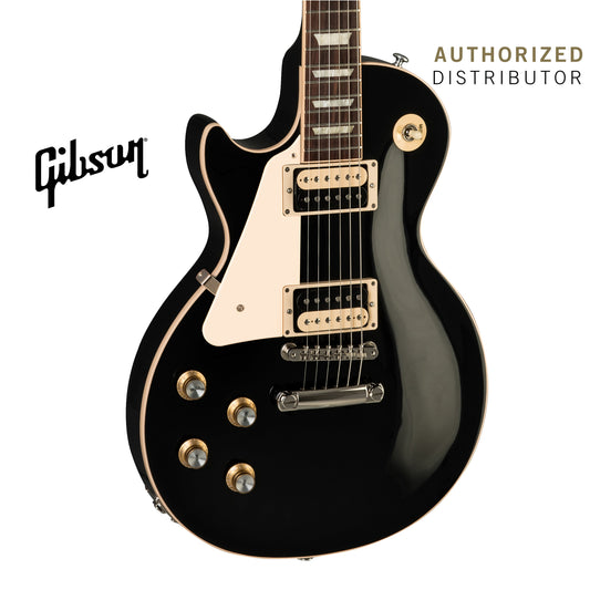 GIBSON LES PAUL CLASSIC LEFT-HANDED ELECTRIC GUITAR - EBONY - Music Bliss Malaysia