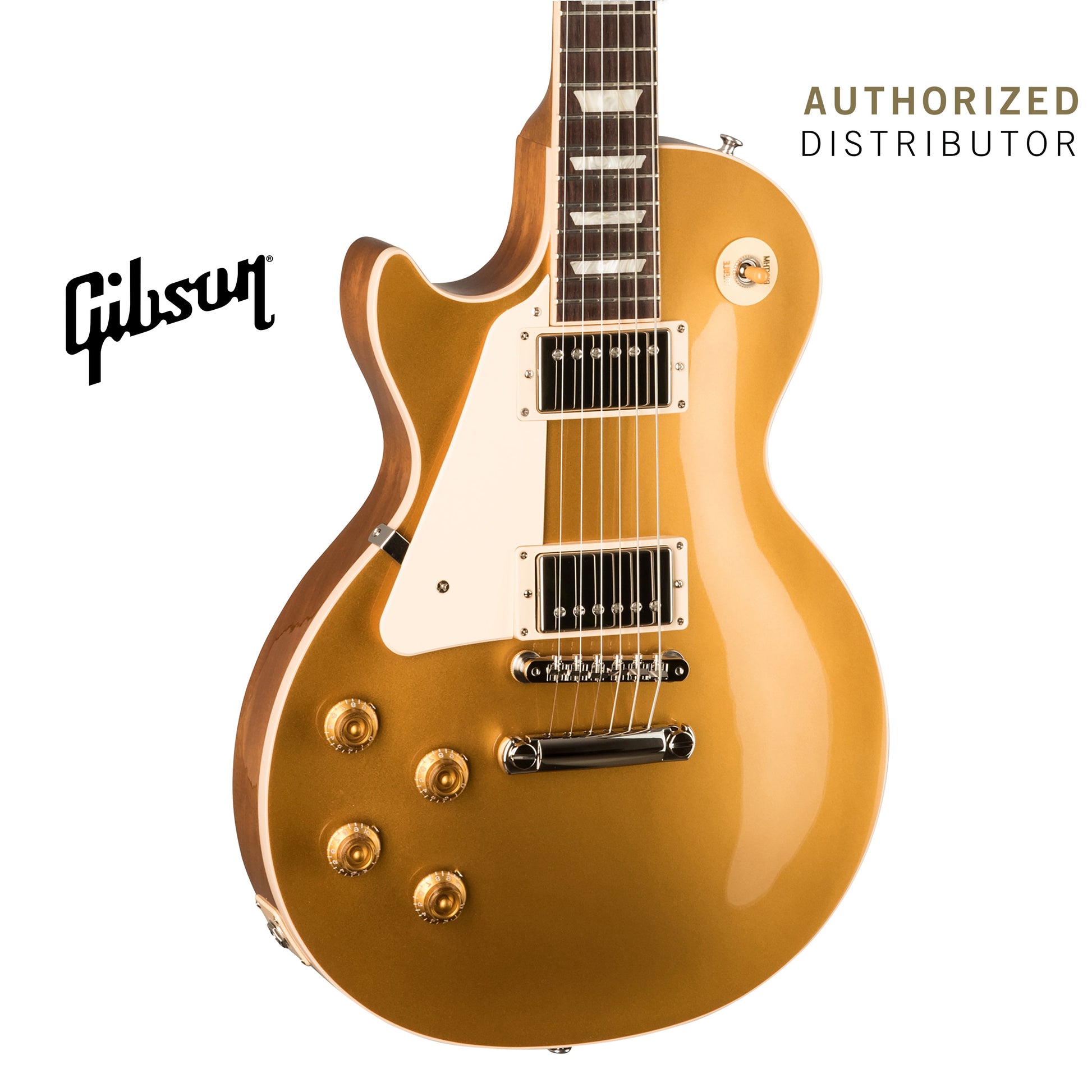 GIBSON LES PAUL STANDARD 50S LEFT-HANDED ELECTRIC GUITAR - GOLD TOP - Music Bliss Malaysia