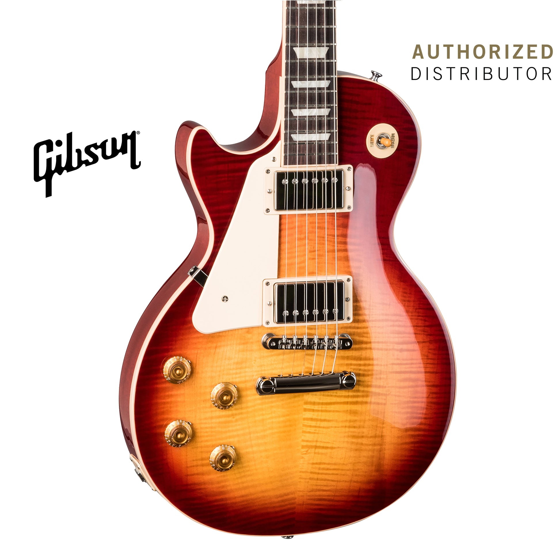 GIBSON LES PAUL STANDARD 50S LEFT-HANDED ELECTRIC GUITAR - HERITAGE CHERRY SUNBURST - Music Bliss Malaysia